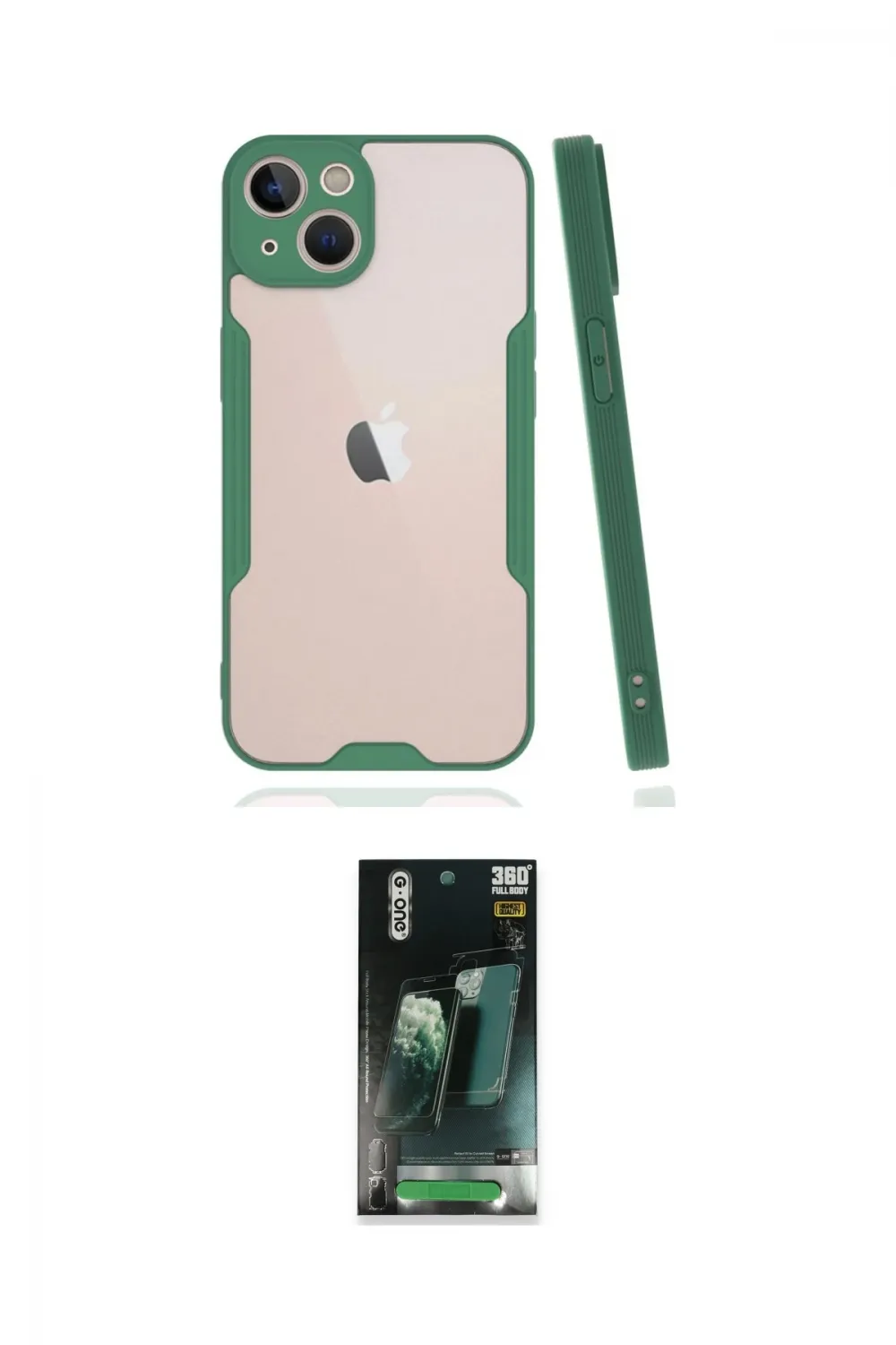 ieg™ iPhone 14 Plus Kılıf Atlas Asil Serisi - Siyah 360 Mat Full Body Arka Koruyucu