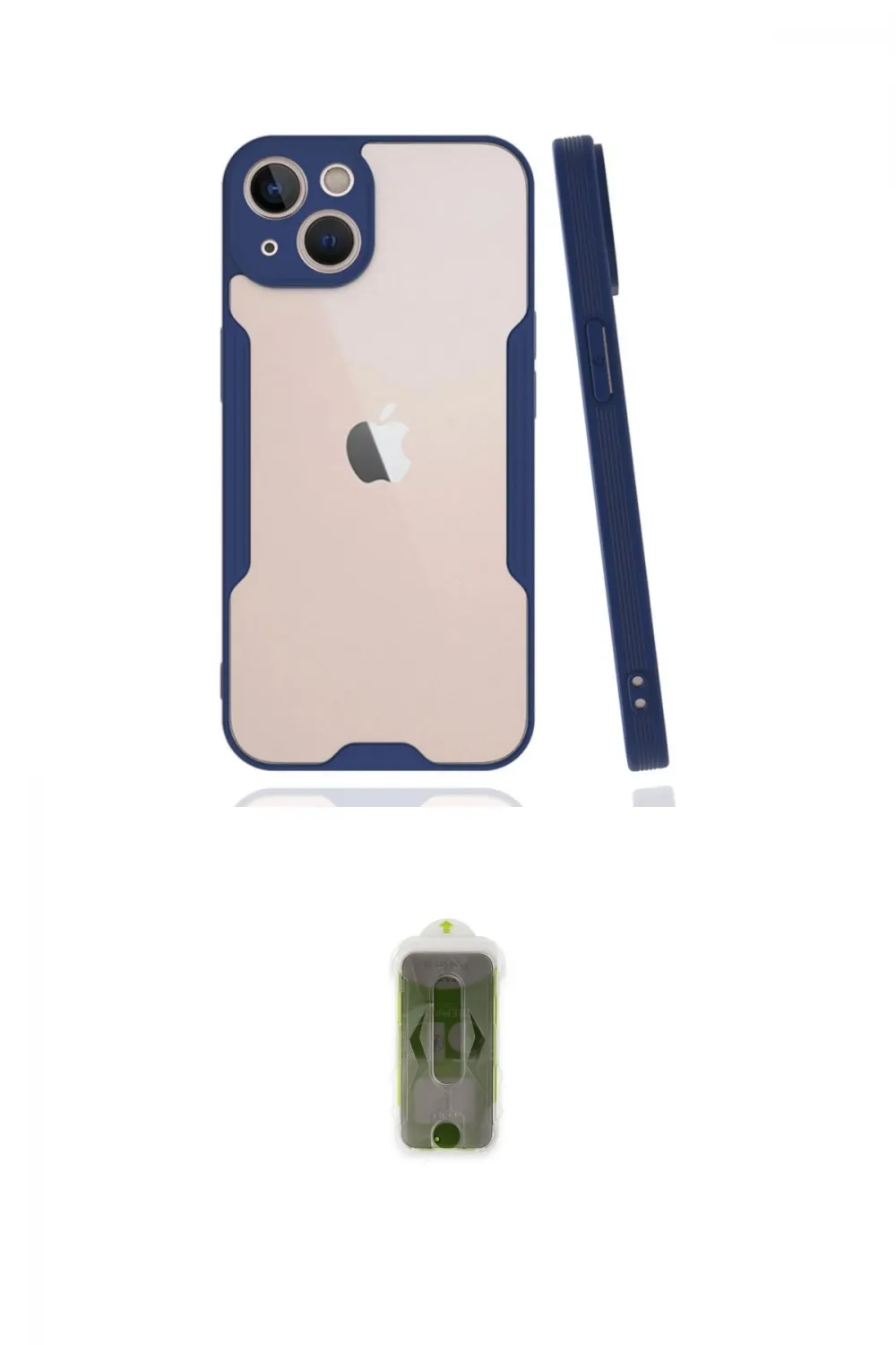 ieg™ iPhone 14 Plus Kılıf Atlas Asil Serisi - Siyah Joko Magic 5D Hayalet Cam