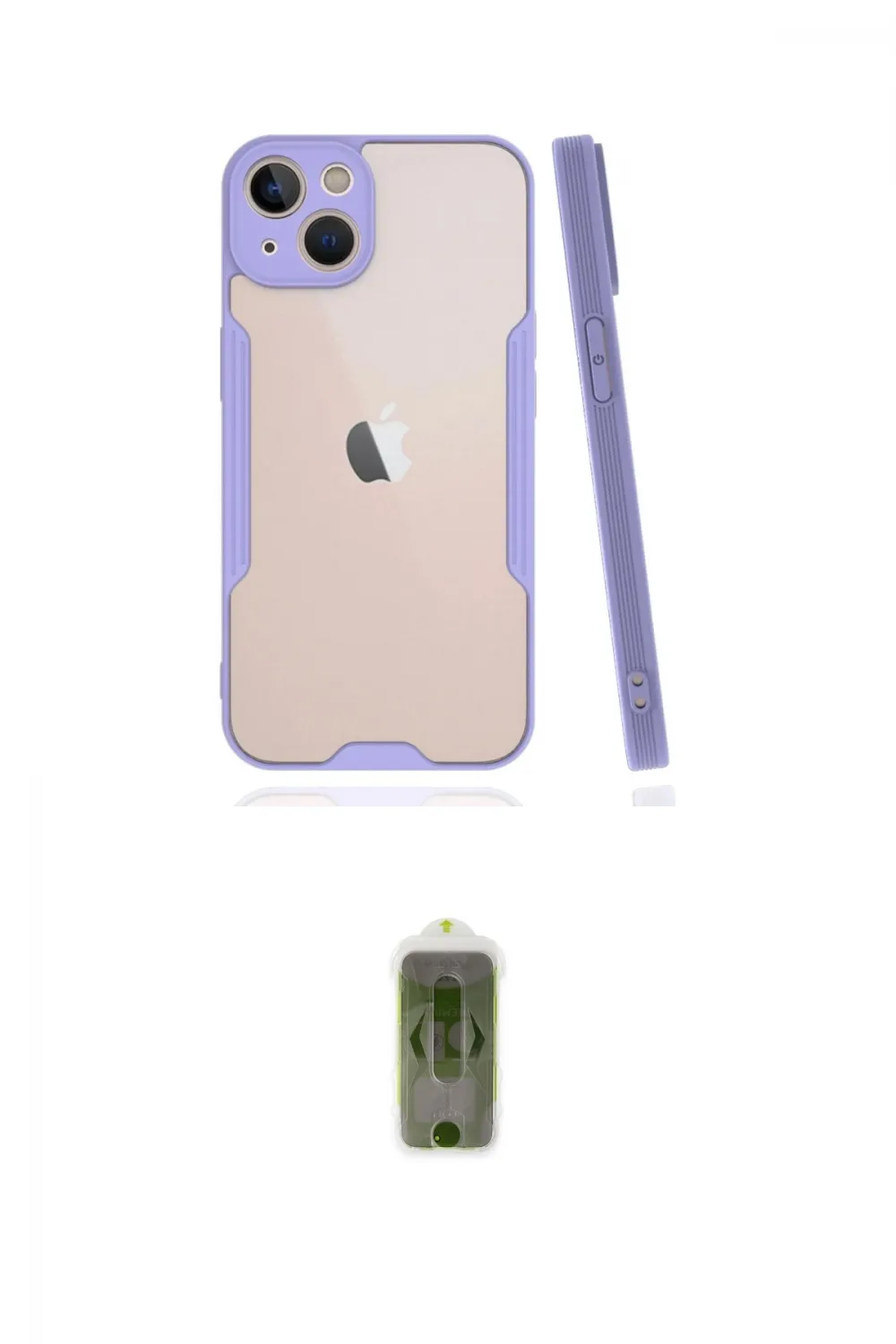ieg™ iPhone 14 Plus Kılıf Atlas Asil Serisi - Siyah Joko Magic 5D Hayalet Cam