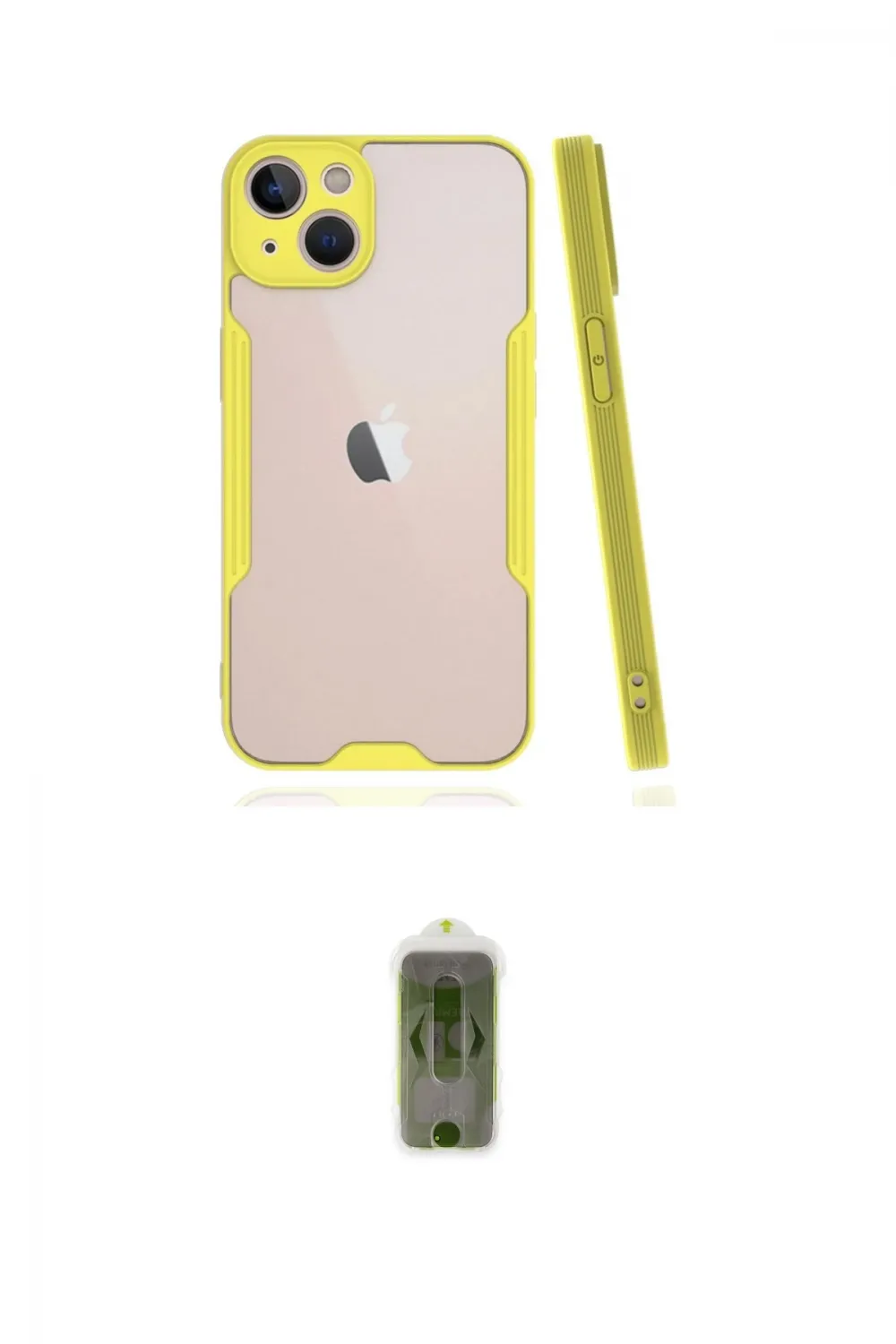 ieg™ iPhone 14 Plus Kılıf Atlas Asil Serisi - Siyah Joko Magic 5D Hayalet Cam