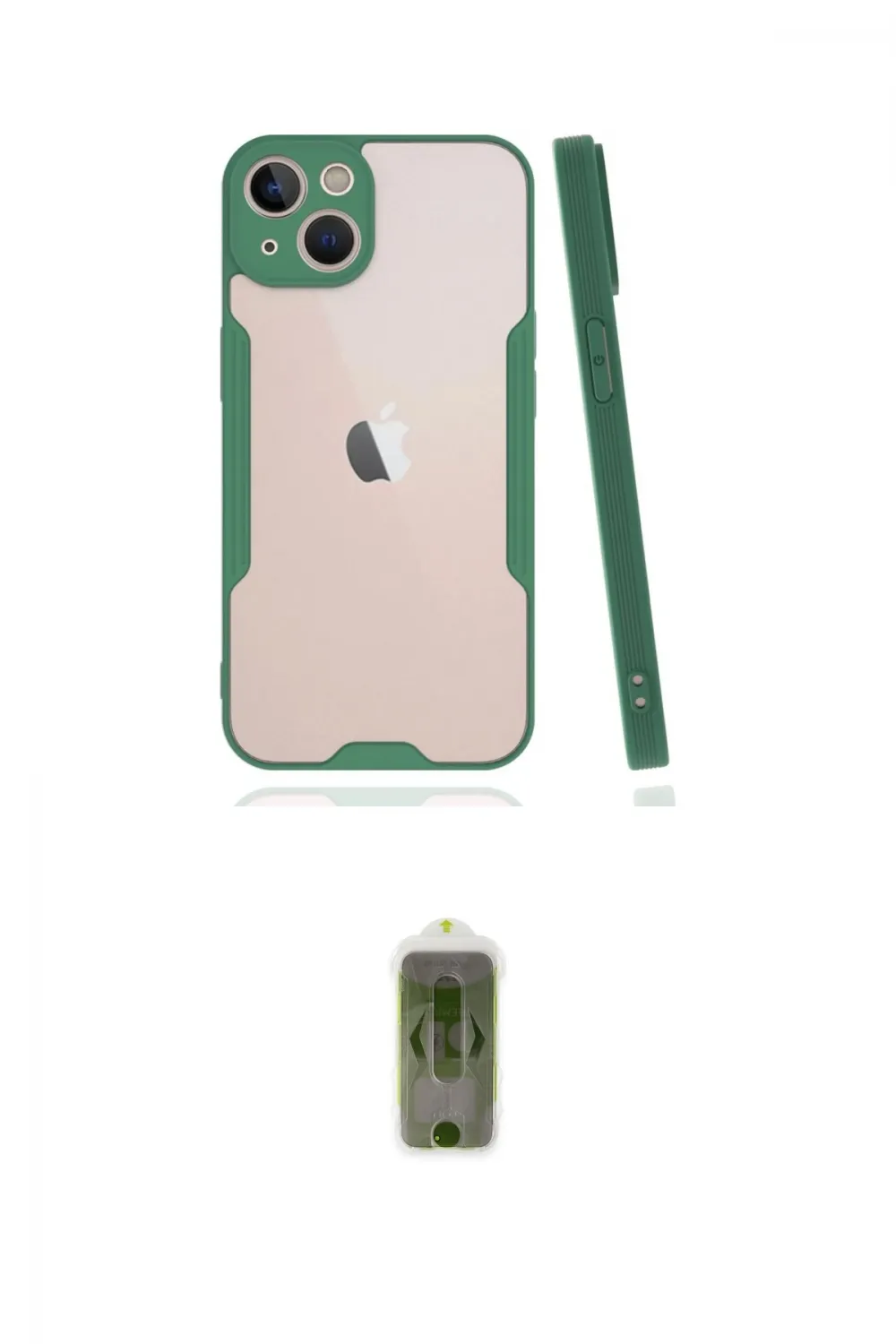 ieg™ iPhone 14 Plus Kılıf Atlas Asil Serisi - Siyah Joko Magic 5D Hayalet Cam