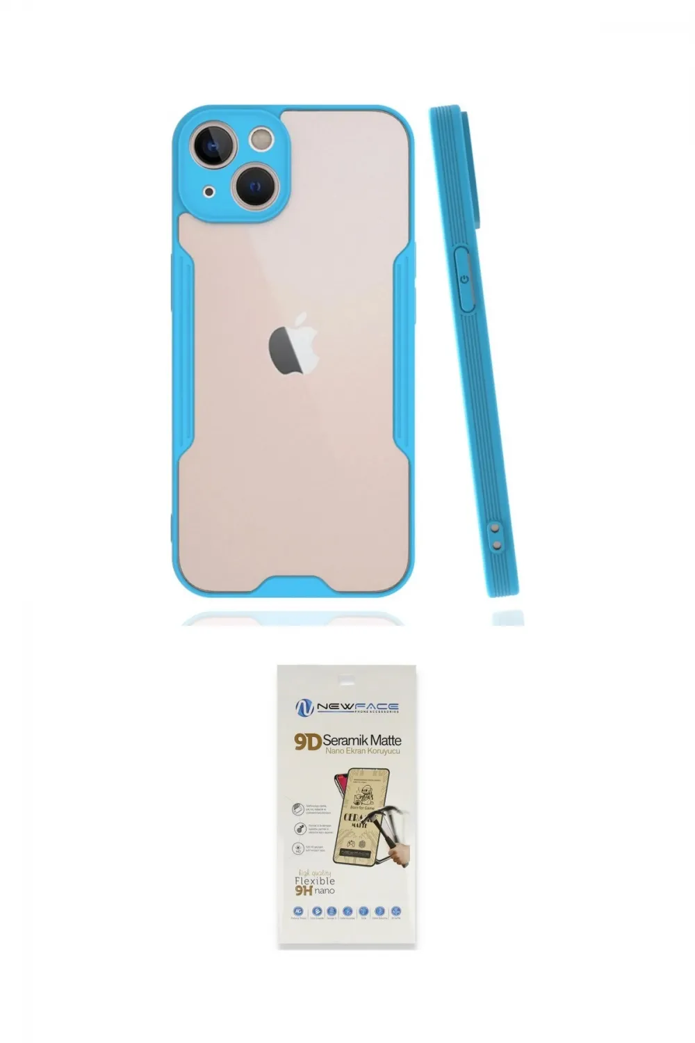 ieg™ iPhone 14 Plus Kılıf Atlas Asil Serisi - Siyah Mat Seramik Nano Ekran Koruyucu