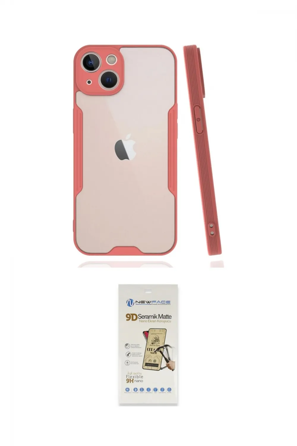 ieg™ iPhone 14 Plus Kılıf Atlas Asil Serisi - Siyah Mat Seramik Nano Ekran Koruyucu