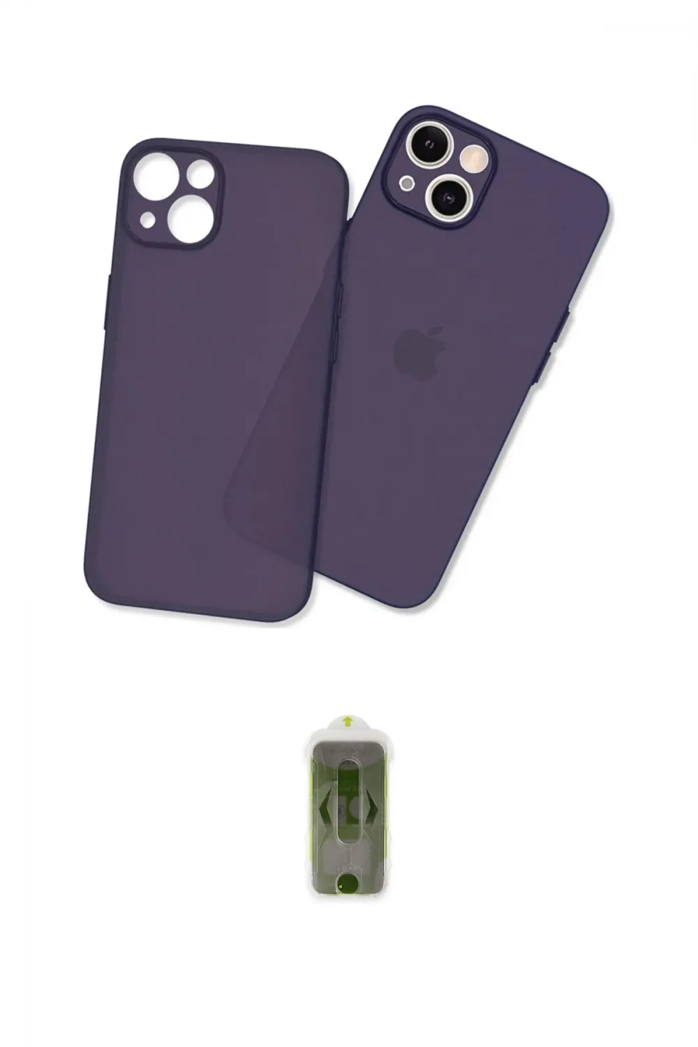 ieg™ iPhone 14 Plus Kılıf Atlas Minimal Prime - Siyah Joko Magic 5D Hayalet Cam