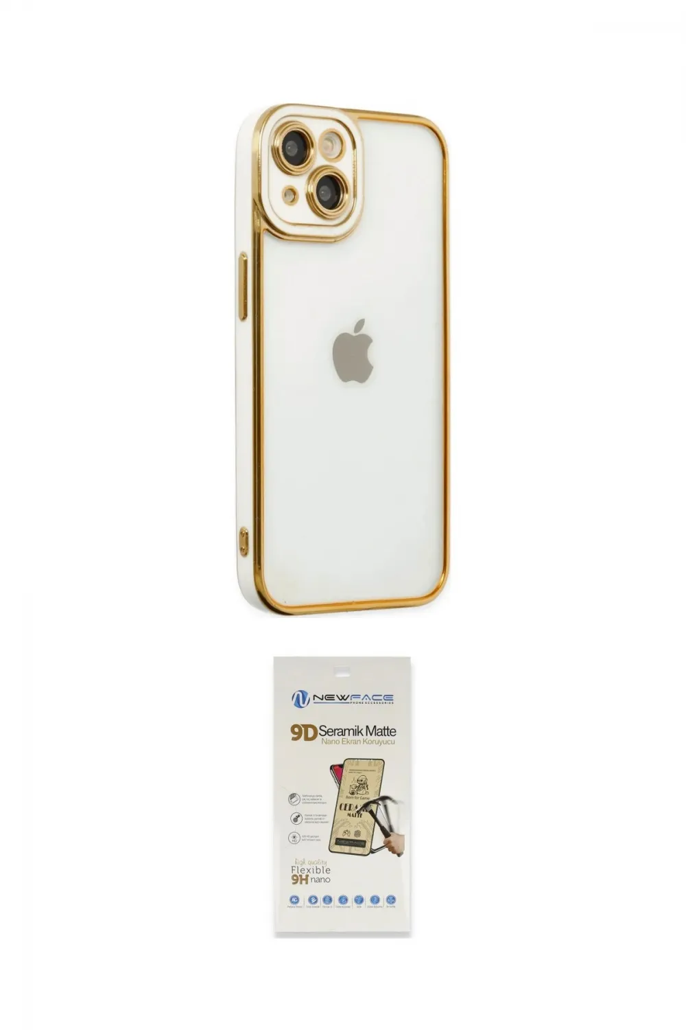ieg™ iPhone 14 Plus Kılıf Çekirdek Klasik Serisi - Siyah Mat Seramik Nano Ekran Koruyucu