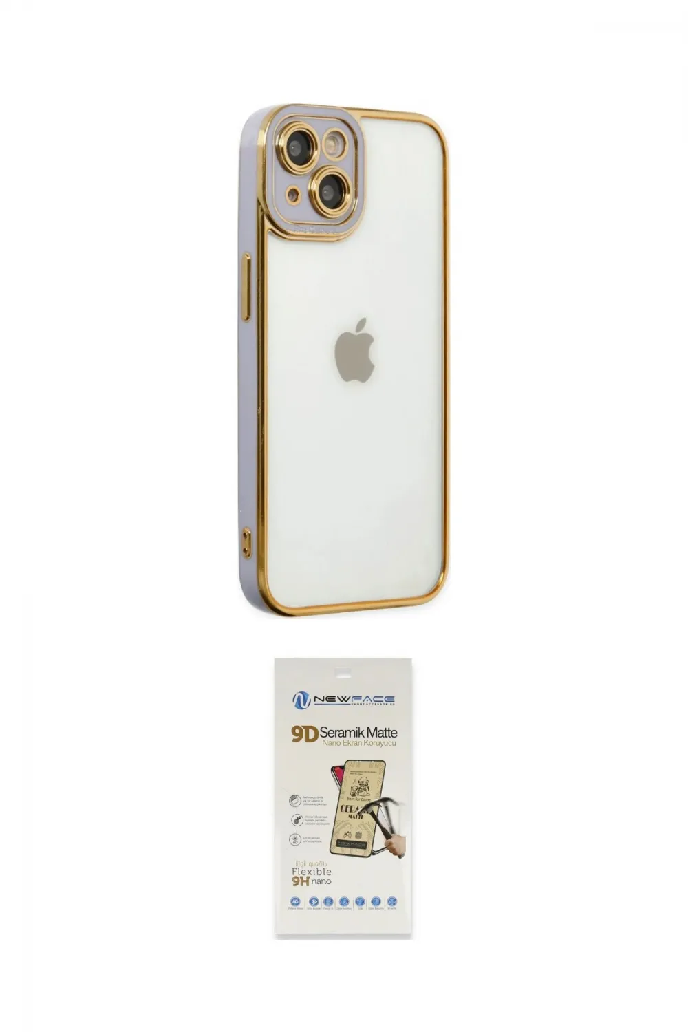 ieg™ iPhone 14 Plus Kılıf Çekirdek Klasik Serisi - Siyah Mat Seramik Nano Ekran Koruyucu