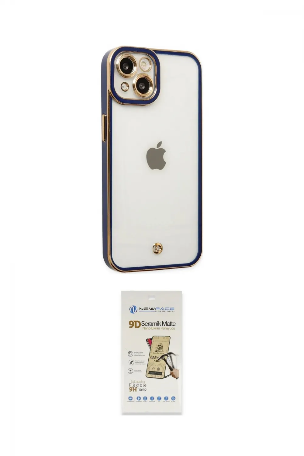 ieg™ iPhone 14 Plus Kılıf Çekirdek Klasik Serisi - Siyah Mat Seramik Nano Ekran Koruyucu