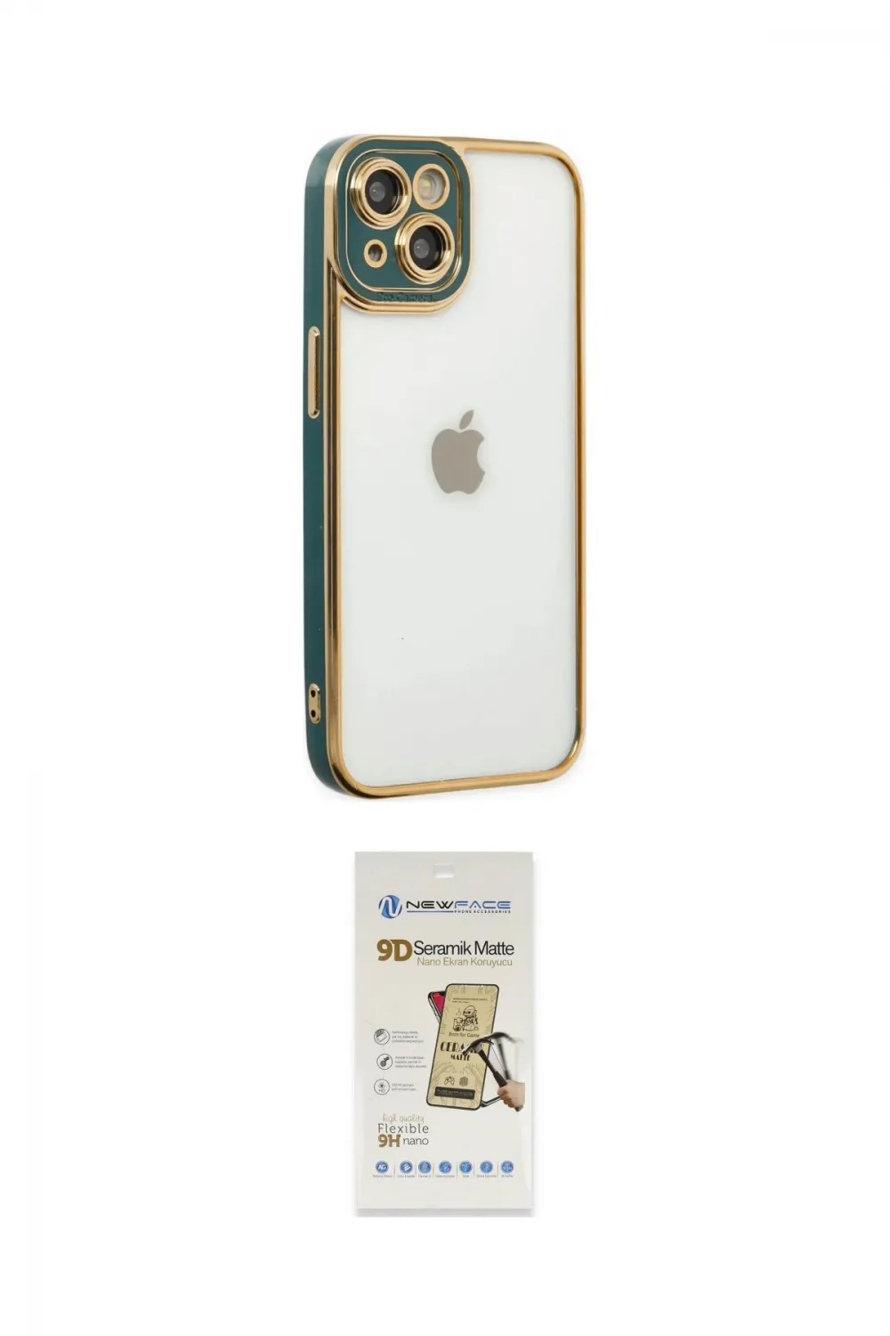 ieg™ iPhone 14 Plus Kılıf Çekirdek Klasik Serisi - Siyah Mat Seramik Nano Ekran Koruyucu