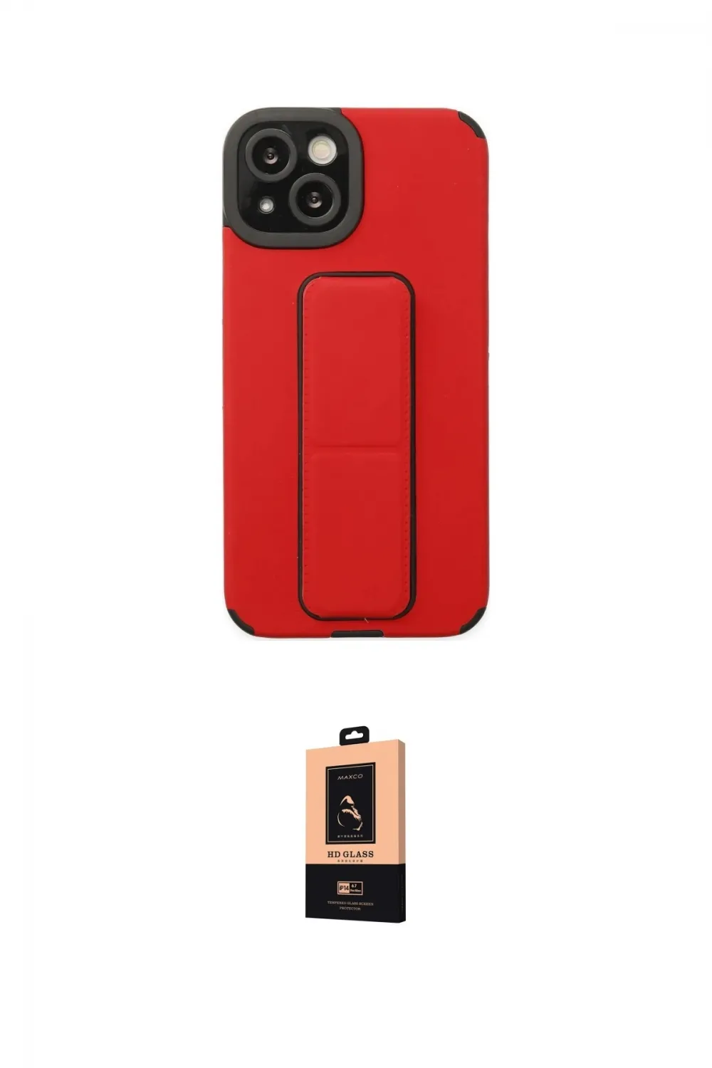 ieg™ iPhone 14 Plus Kılıf Çekirdek Yansıma - Şeffaf Maxco Cam Ekran Koruyucu