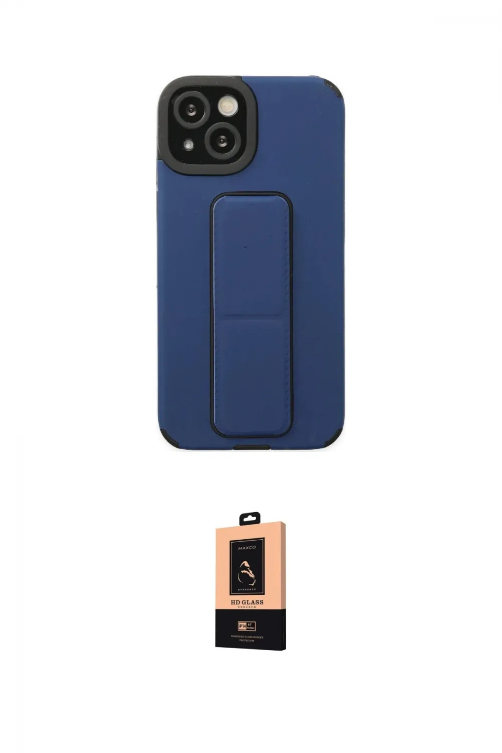 ieg™ iPhone 14 Plus Kılıf Çekirdek Yansıma - Şeffaf Maxco Cam Ekran Koruyucu