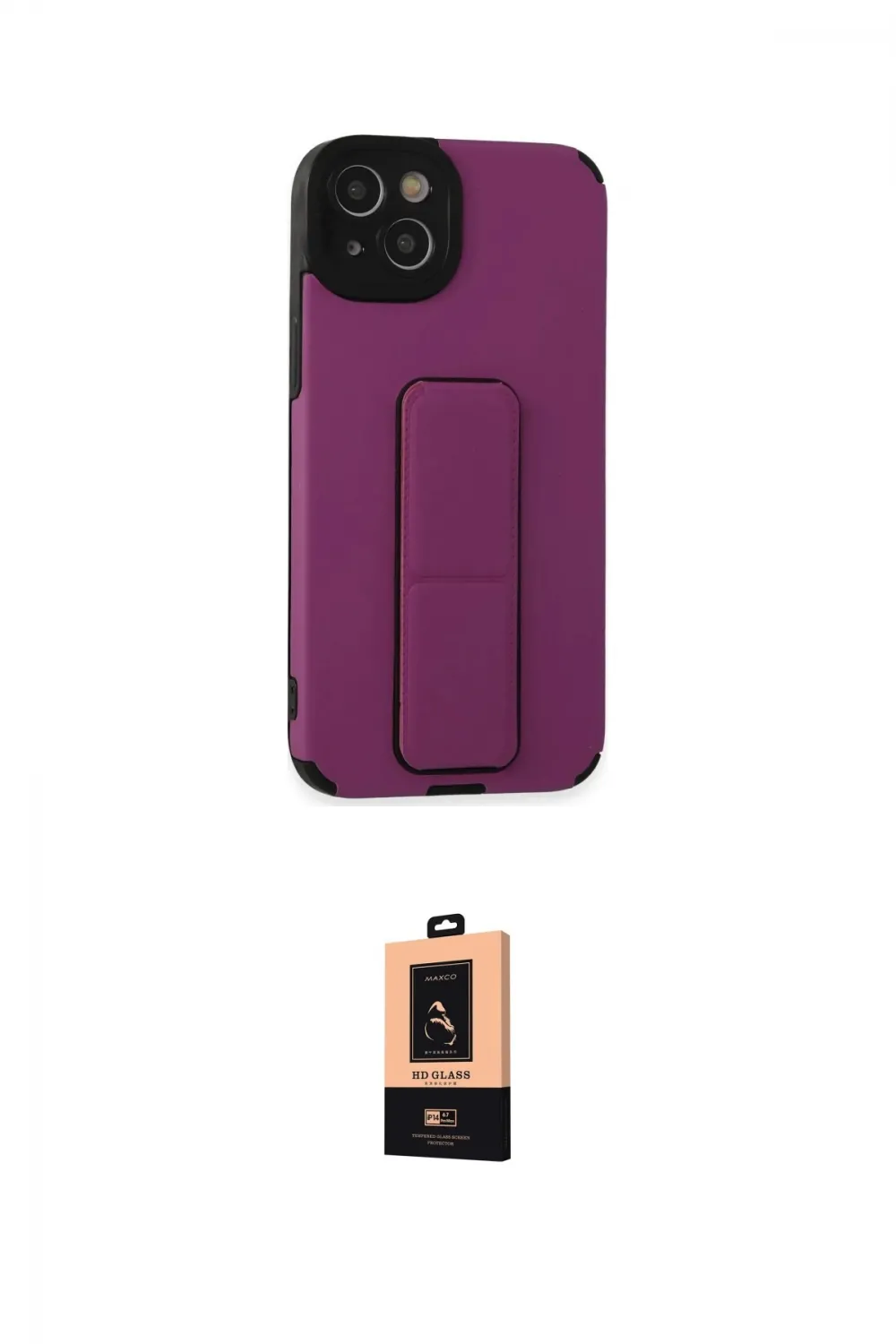 ieg™ iPhone 14 Plus Kılıf Çekirdek Yansıma - Şeffaf Maxco Cam Ekran Koruyucu