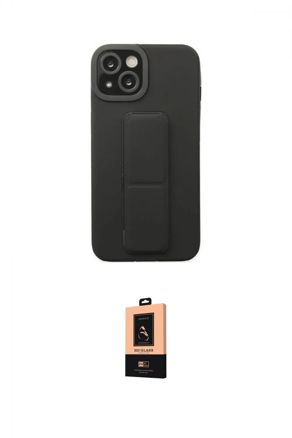 ieg™ iPhone 14 Plus Kılıf Çekirdek Yansıma - Şeffaf Maxco Cam Ekran Koruyucu