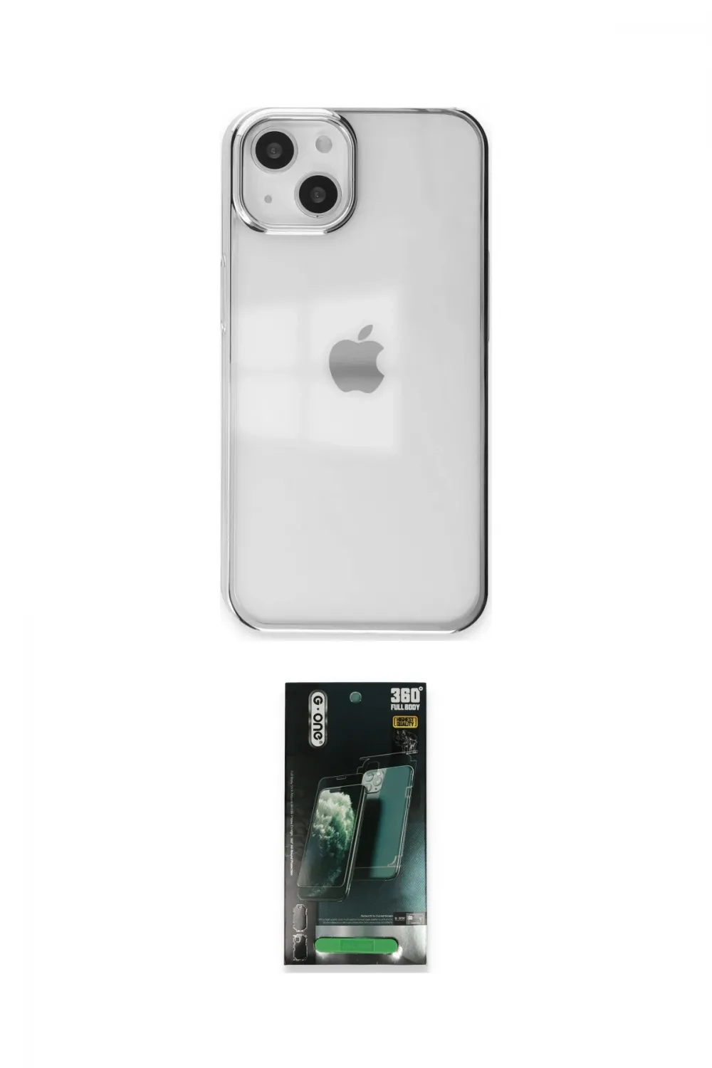 ieg™ iPhone 14 Plus Kılıf Doruk Doku Prime - Siyah 360 Mat Full Body Arka Koruyucu