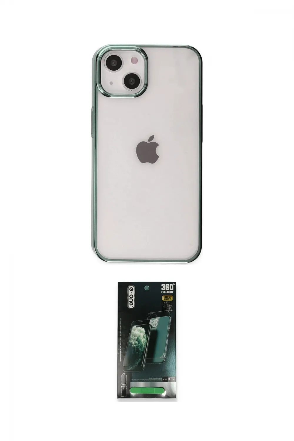 ieg™ iPhone 14 Plus Kılıf Doruk Doku Prime - Siyah 360 Mat Full Body Arka Koruyucu