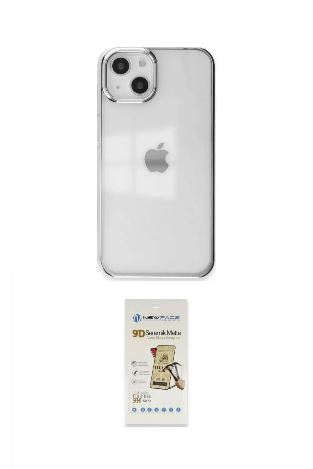 ieg™ iPhone 14 Plus Kılıf Doruk Doku Prime - Siyah Mat Seramik Nano Ekran Koruyucu