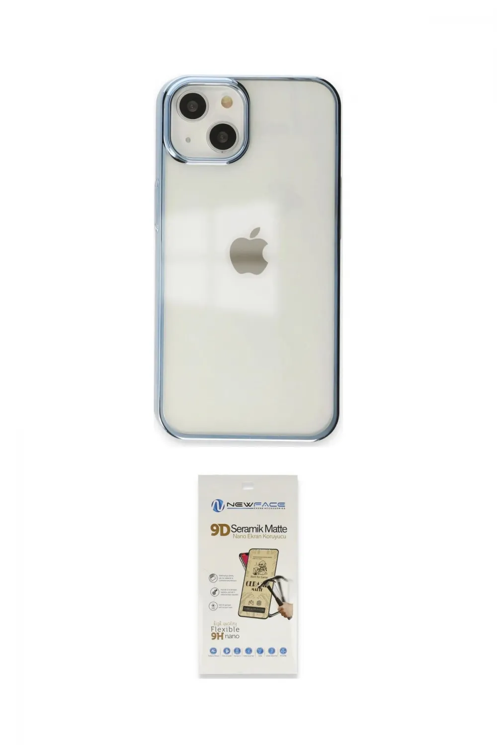 ieg™ iPhone 14 Plus Kılıf Doruk Doku Prime - Siyah Mat Seramik Nano Ekran Koruyucu