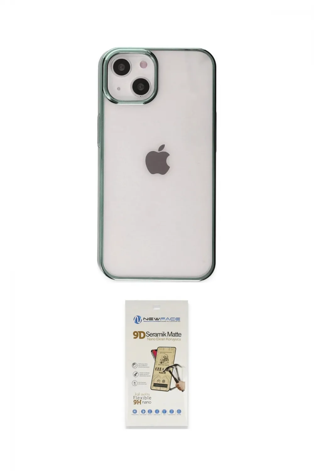 ieg™ iPhone 14 Plus Kılıf Doruk Doku Prime - Siyah Mat Seramik Nano Ekran Koruyucu