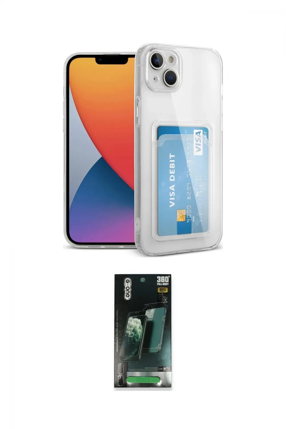 ieg™ iPhone 14 Plus Kılıf Doruk Klasik Koleksiyonu - Siyah 360 Mat Full Body Arka Koruyucu