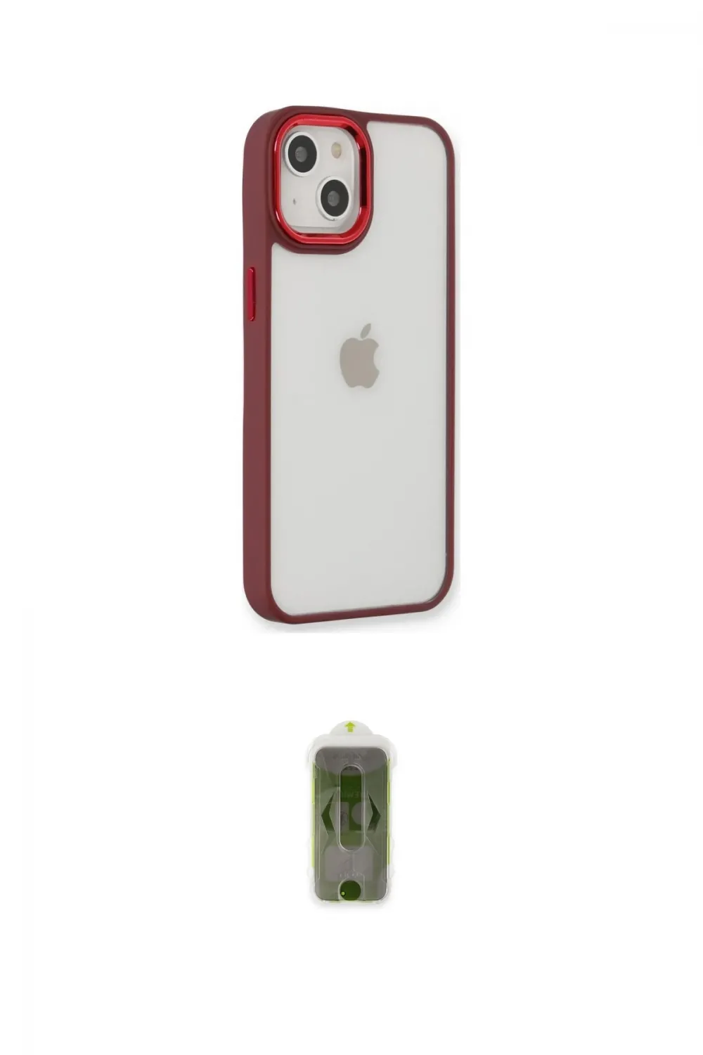 ieg™ iPhone 14 Plus Kılıf Eksen Doku Prime - Siyah Joko Magic 5D Hayalet Cam