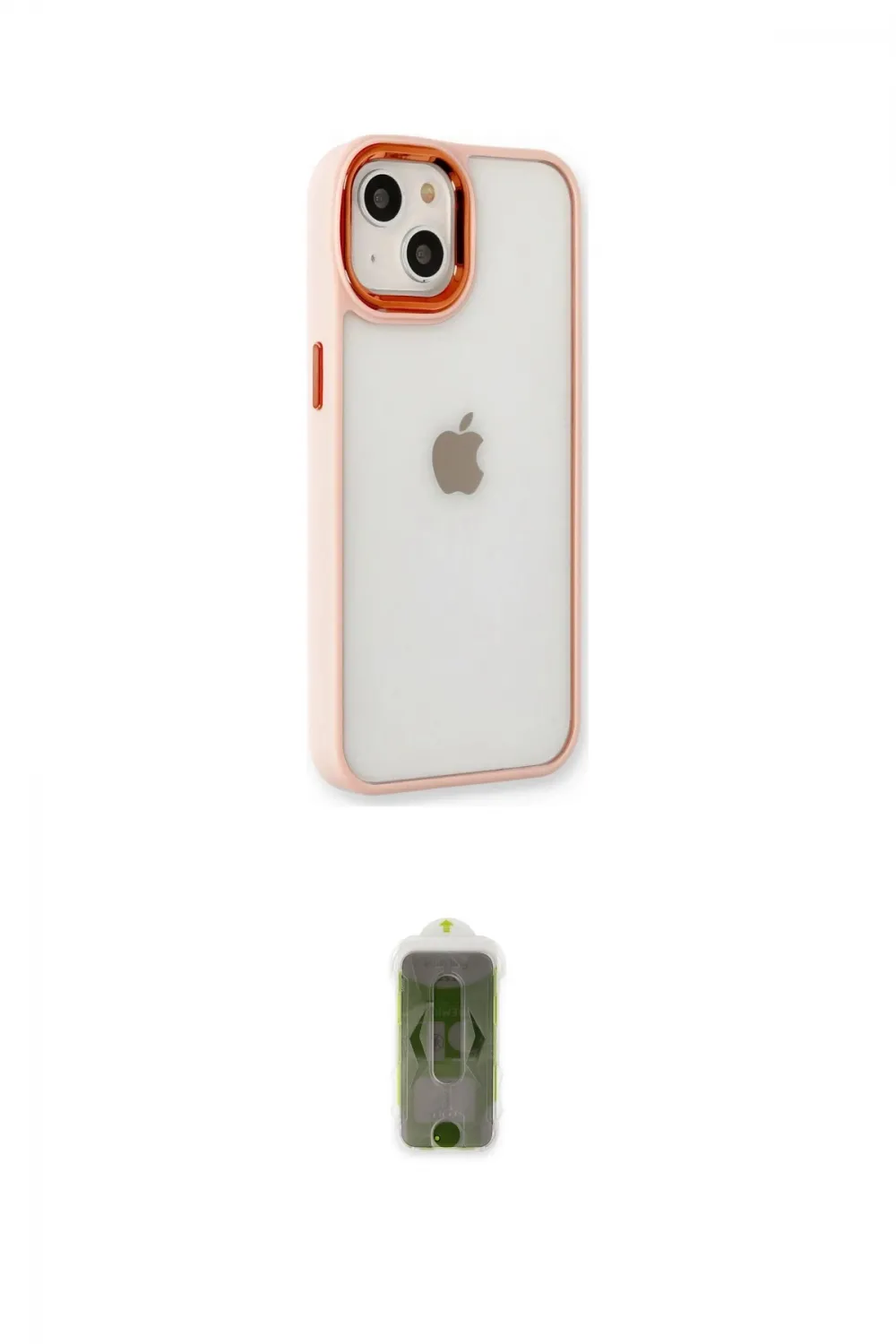 ieg™ iPhone 14 Plus Kılıf Eksen Doku Prime - Siyah Joko Magic 5D Hayalet Cam