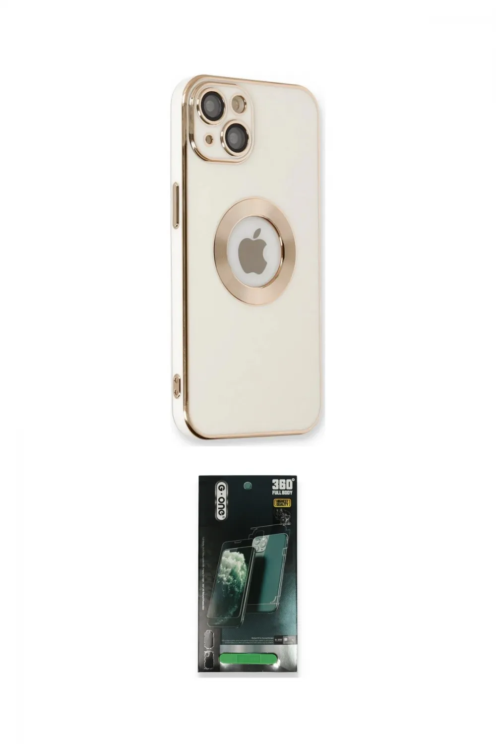 ieg™ iPhone 14 Plus Kılıf İz Form Serisi - Siyah 360 Mat Full Body Arka Koruyucu