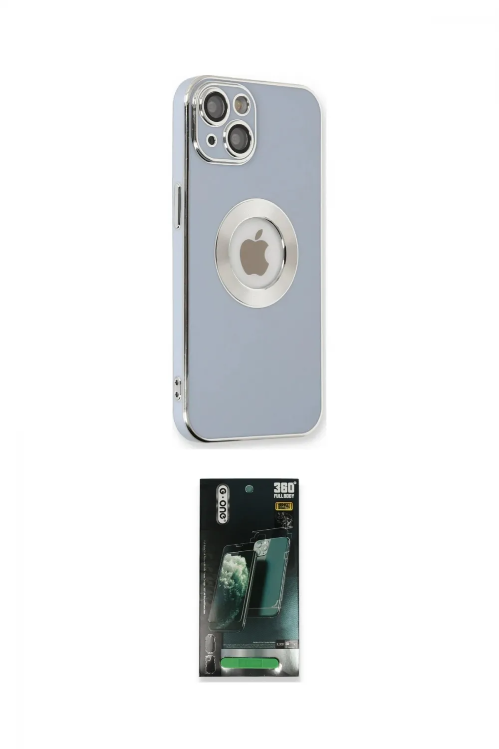 ieg™ iPhone 14 Plus Kılıf İz Form Serisi - Siyah 360 Mat Full Body Arka Koruyucu