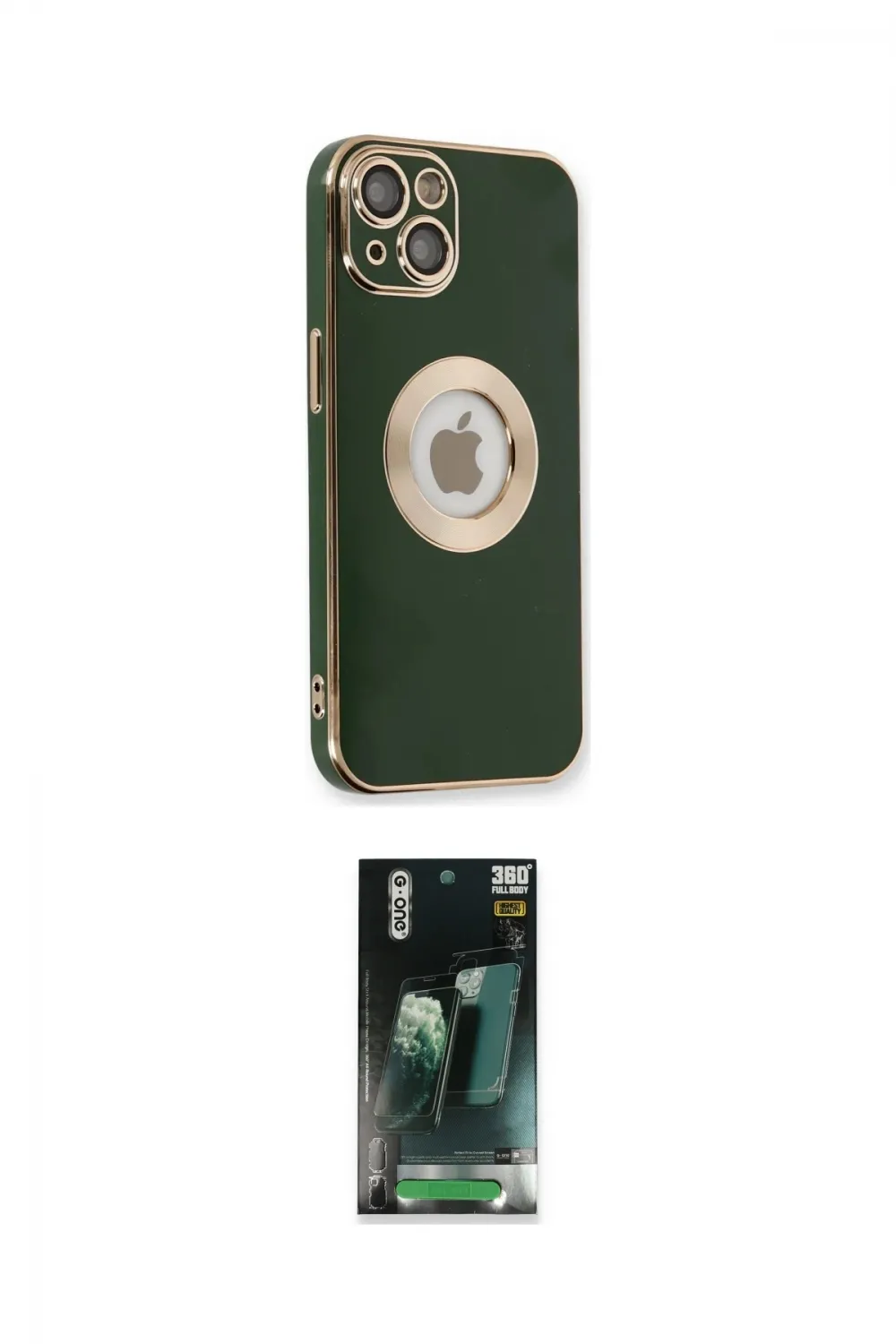 ieg™ iPhone 14 Plus Kılıf İz Form Serisi - Siyah 360 Mat Full Body Arka Koruyucu
