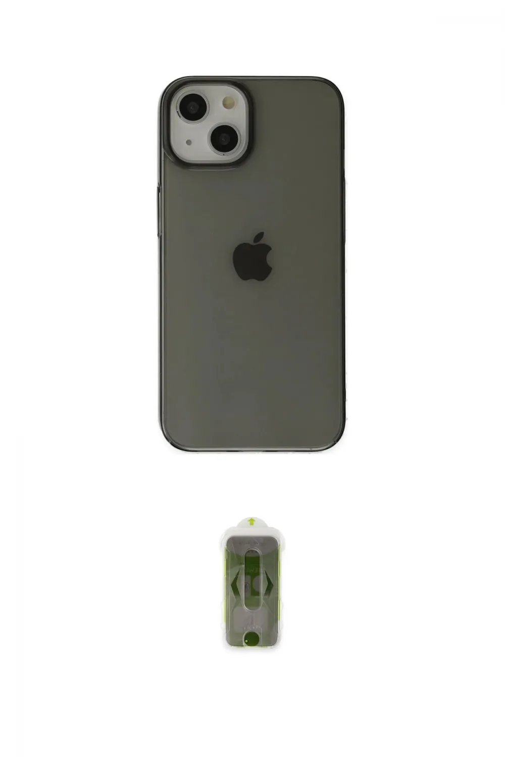 ieg™ iPhone 14 Plus Kılıf Kutup Doku Koleksiyonu - Siyah Joko Magic 5D Hayalet Cam