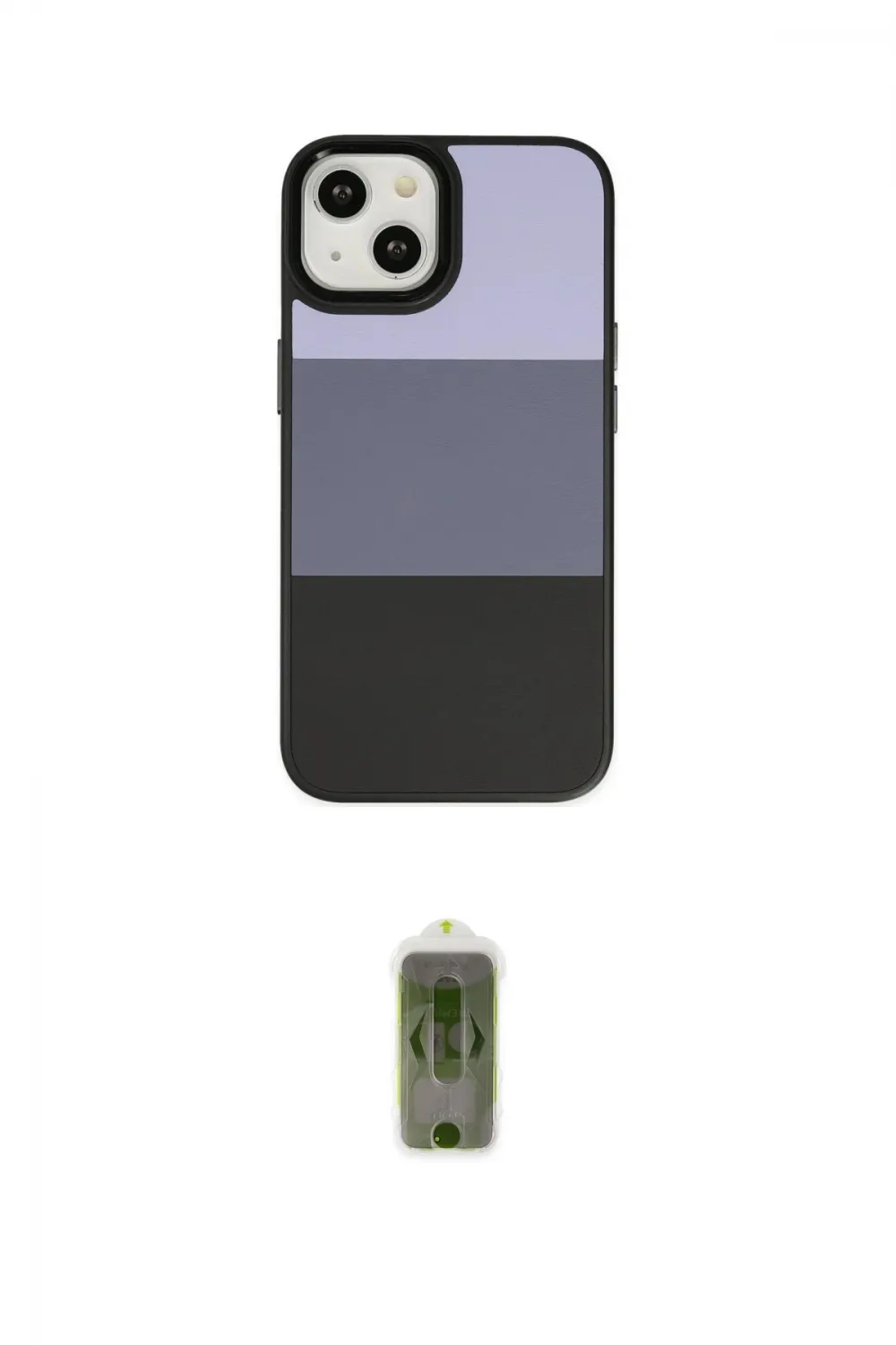 ieg™ iPhone 14 Plus Kılıf Kutup Özel Seri - Siyah Joko Magic 5D Hayalet Cam