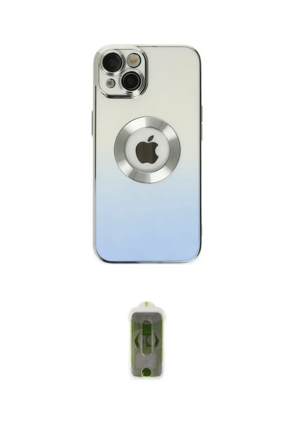 ieg™ iPhone 14 Plus Kılıf Kutup Yansıma Özel Seri - Siyah Joko Magic 5D Hayalet Cam