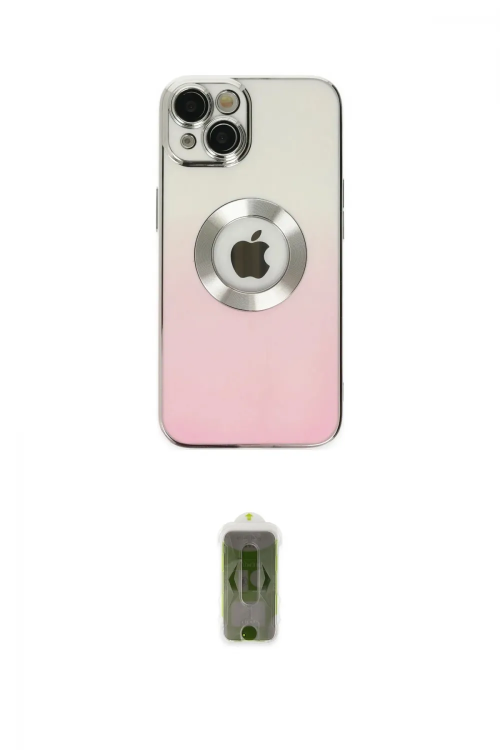ieg™ iPhone 14 Plus Kılıf Kutup Yansıma Özel Seri - Siyah Joko Magic 5D Hayalet Cam