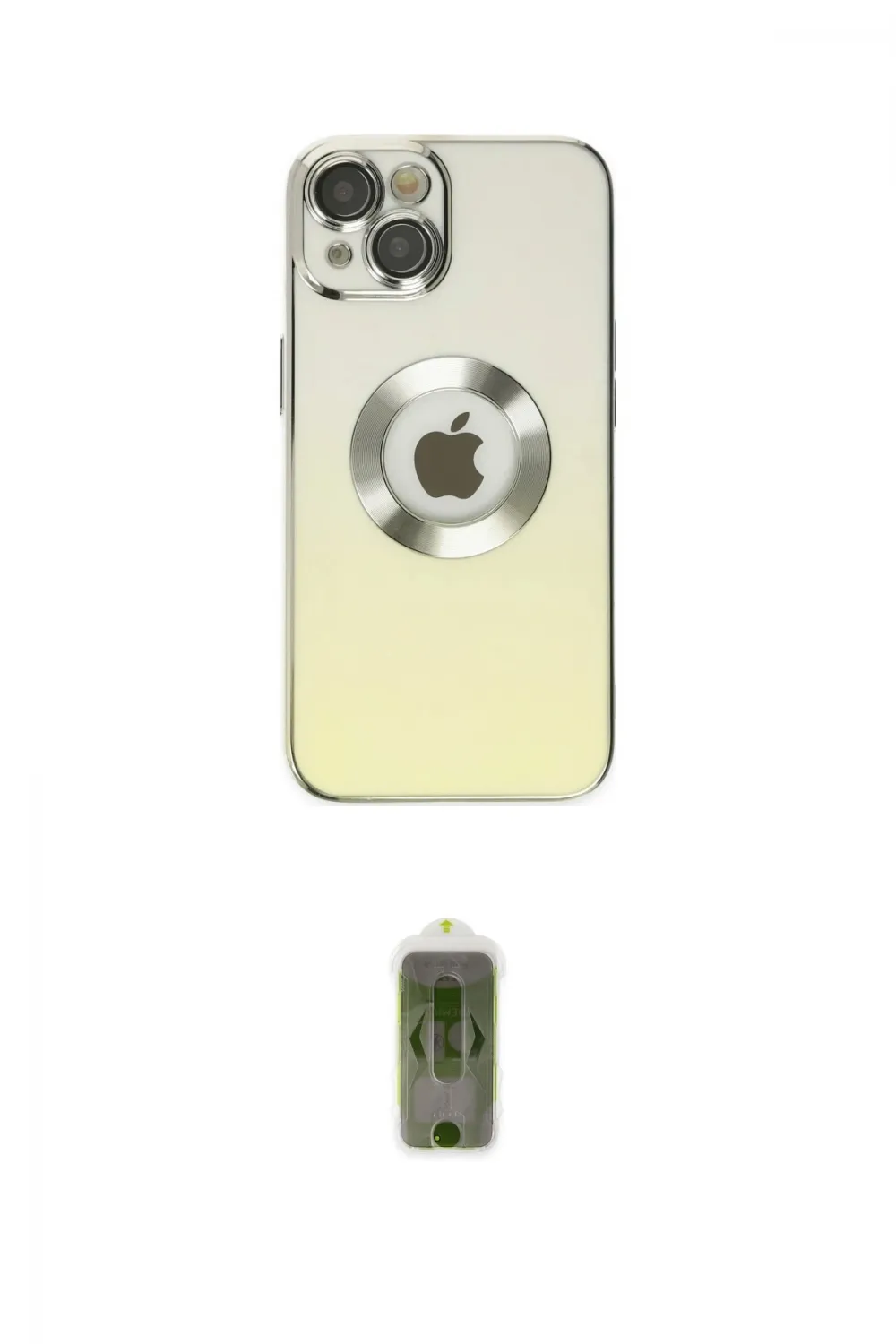 ieg™ iPhone 14 Plus Kılıf Kutup Yansıma Özel Seri - Siyah Joko Magic 5D Hayalet Cam
