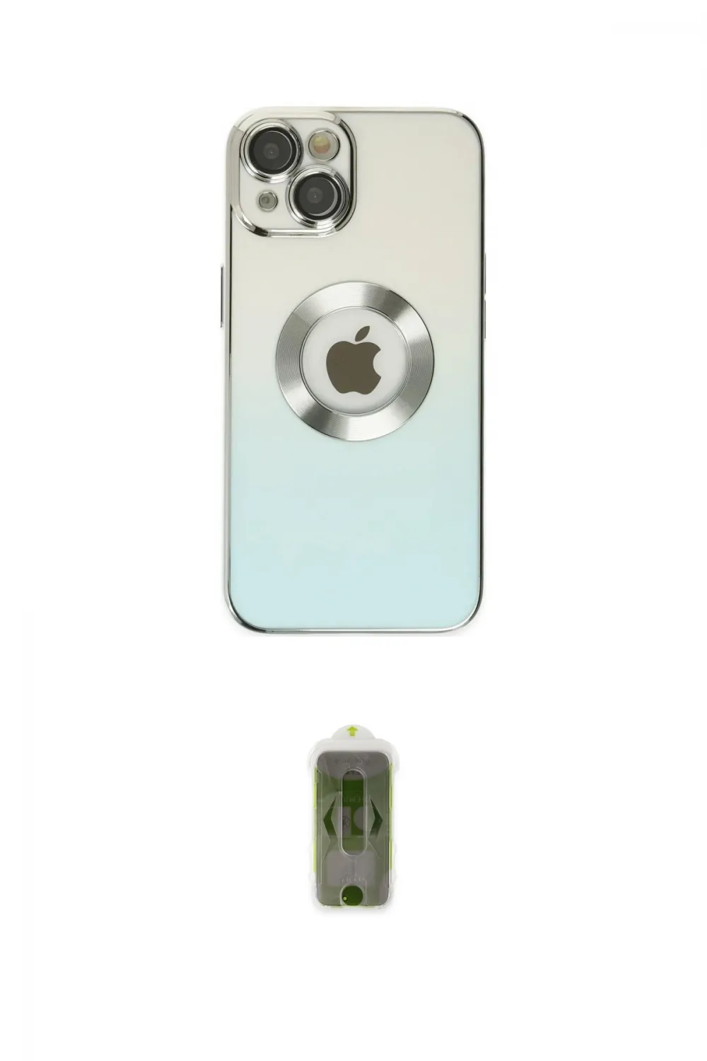 ieg™ iPhone 14 Plus Kılıf Kutup Yansıma Özel Seri - Siyah Joko Magic 5D Hayalet Cam