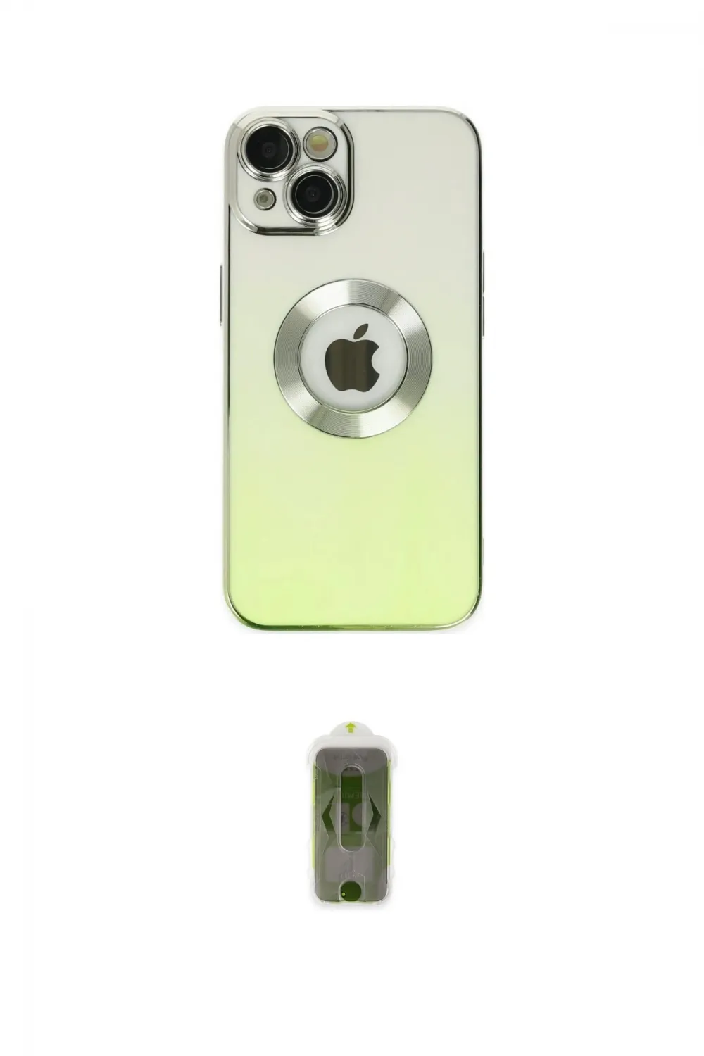 ieg™ iPhone 14 Plus Kılıf Kutup Yansıma Özel Seri - Siyah Joko Magic 5D Hayalet Cam