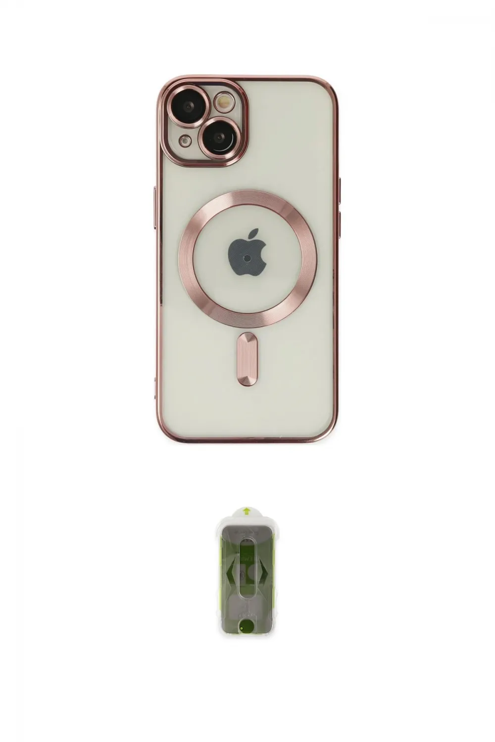ieg™ iPhone 14 Plus Kılıf Nova Işık Özel Seri - Siyah Joko Magic 5D Hayalet Cam