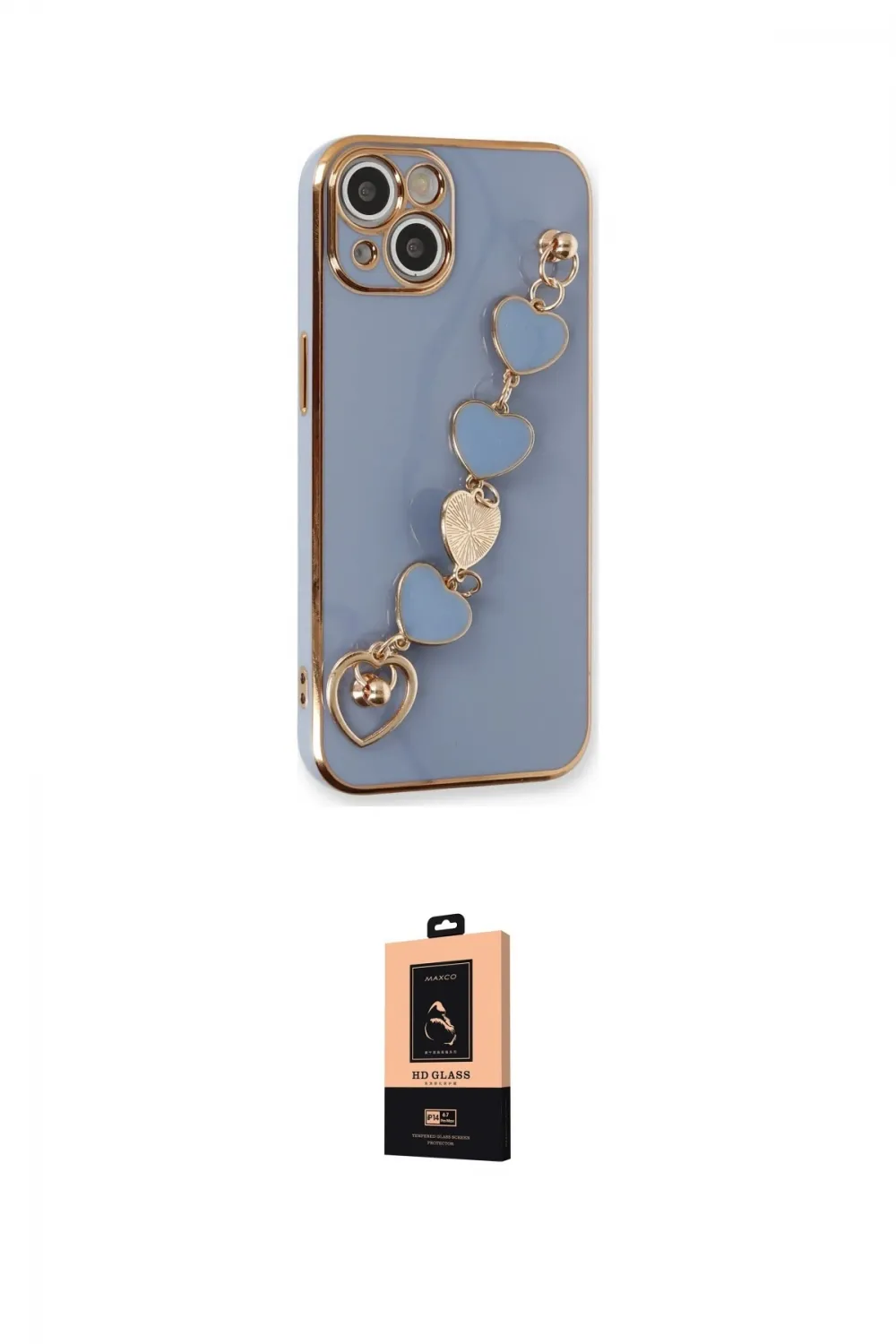 ieg™ iPhone 14 Plus Kılıf Nova Işık Prime - Şeffaf Maxco Cam Ekran Koruyucu
