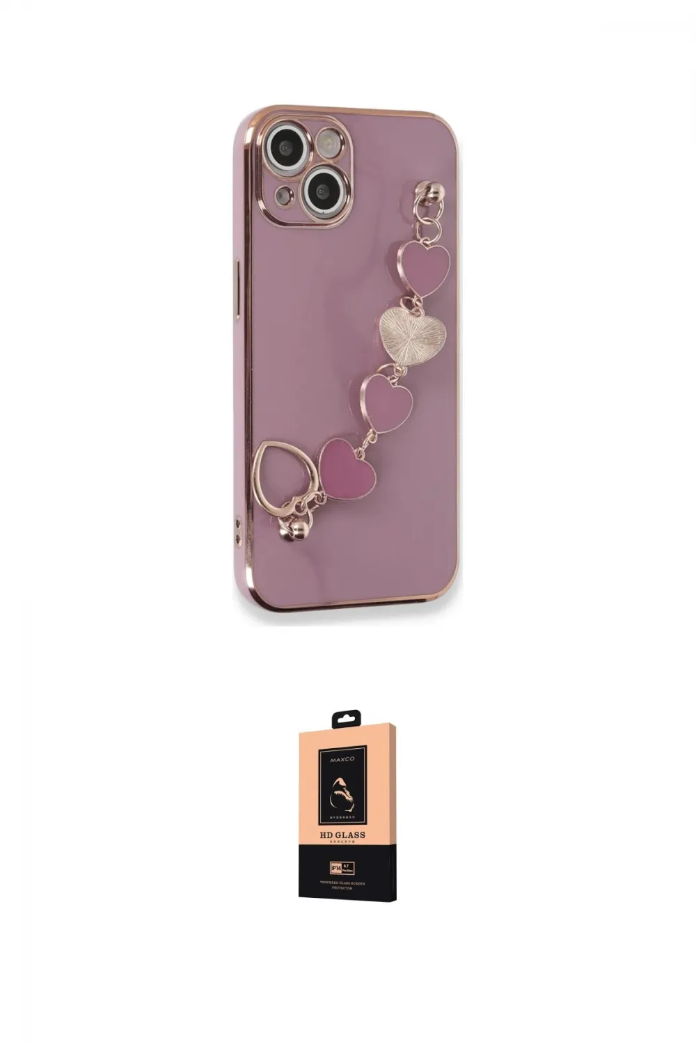 ieg™ iPhone 14 Plus Kılıf Nova Işık Prime - Şeffaf Maxco Cam Ekran Koruyucu