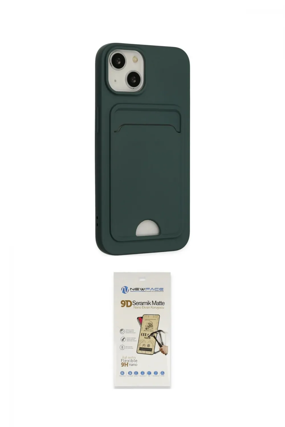 ieg™ iPhone 14 Plus Kılıf Vadi Çizgi Prime - Siyah Mat Seramik Nano Ekran Koruyucu