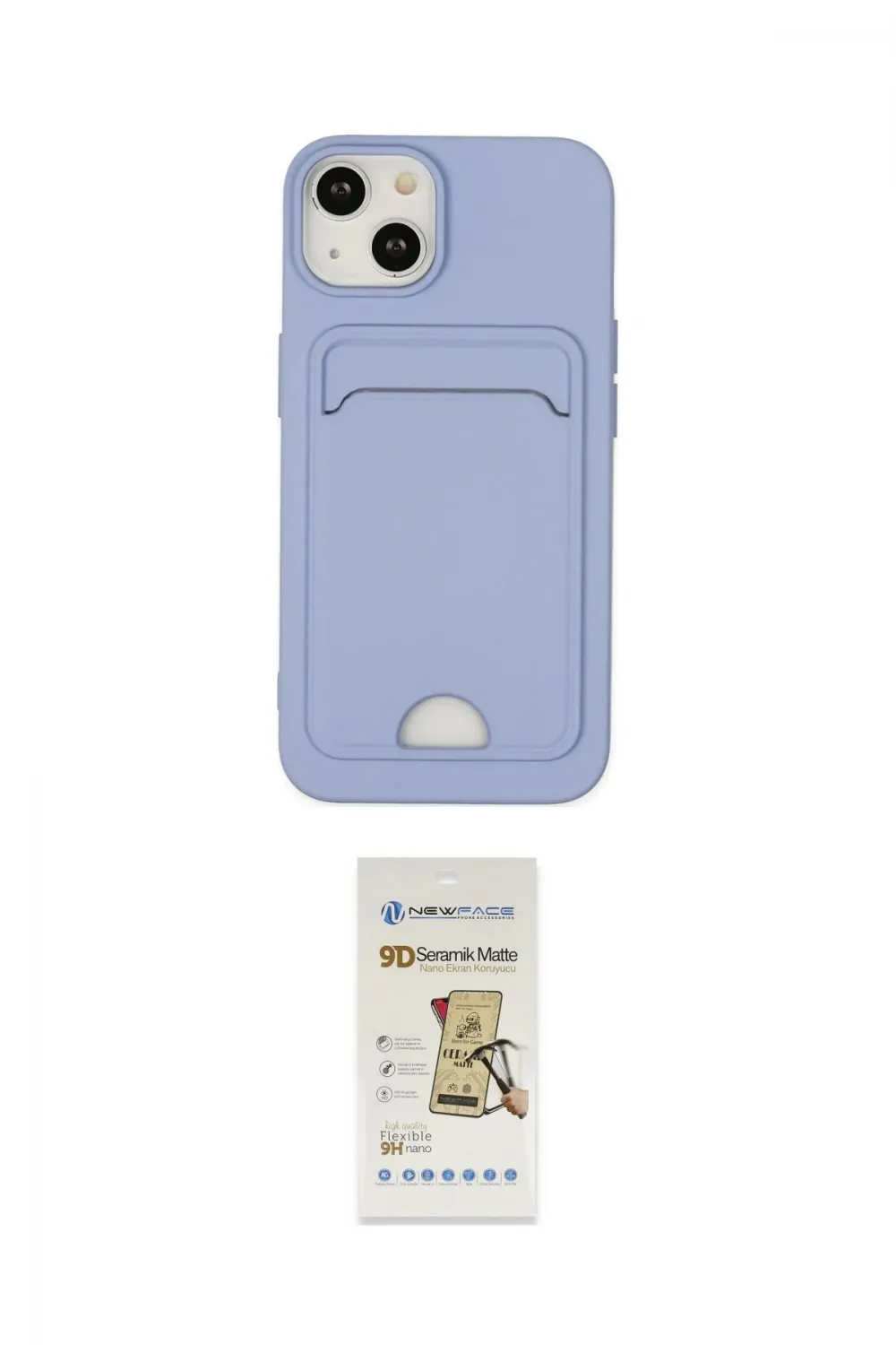 ieg™ iPhone 14 Plus Kılıf Vadi Çizgi Prime - Siyah Mat Seramik Nano Ekran Koruyucu