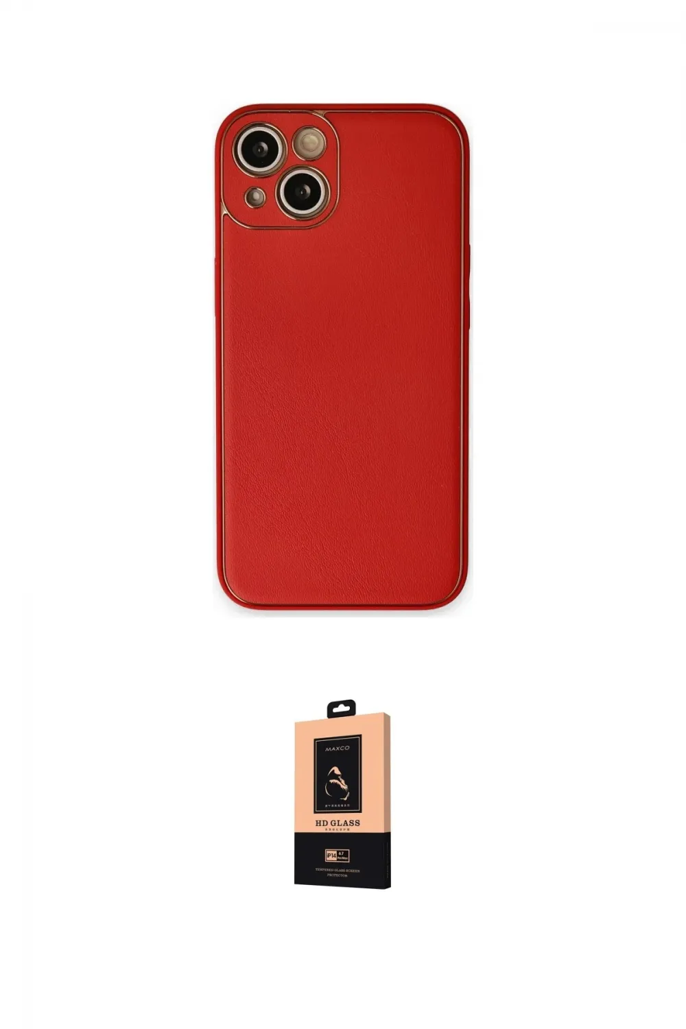 ieg™ iPhone 14 Plus Kılıf Yadigar Klasik - Şeffaf Maxco Cam Ekran Koruyucu
