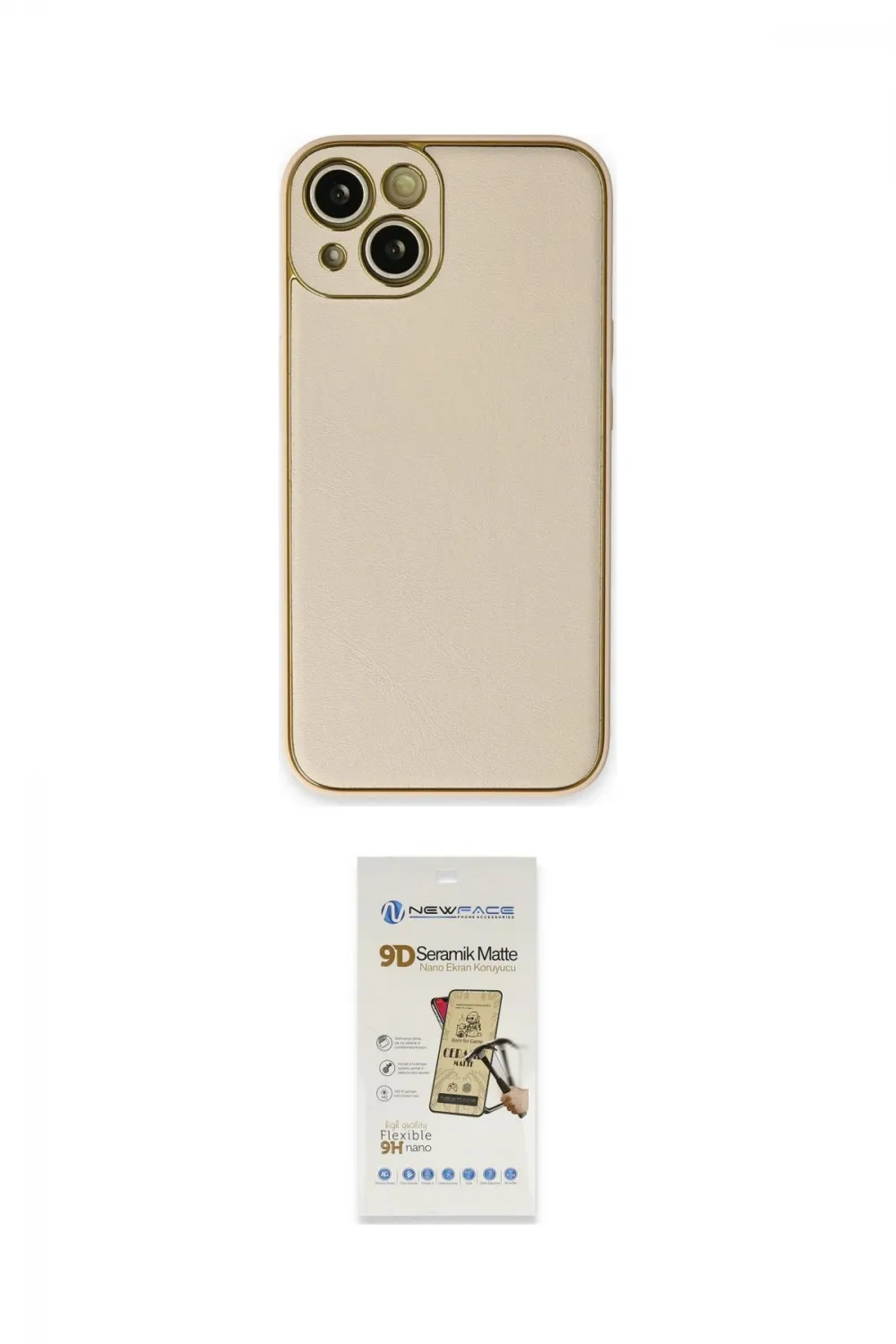 ieg™ iPhone 14 Plus Kılıf Yadigar Klasik - Siyah Mat Seramik Nano Ekran Koruyucu