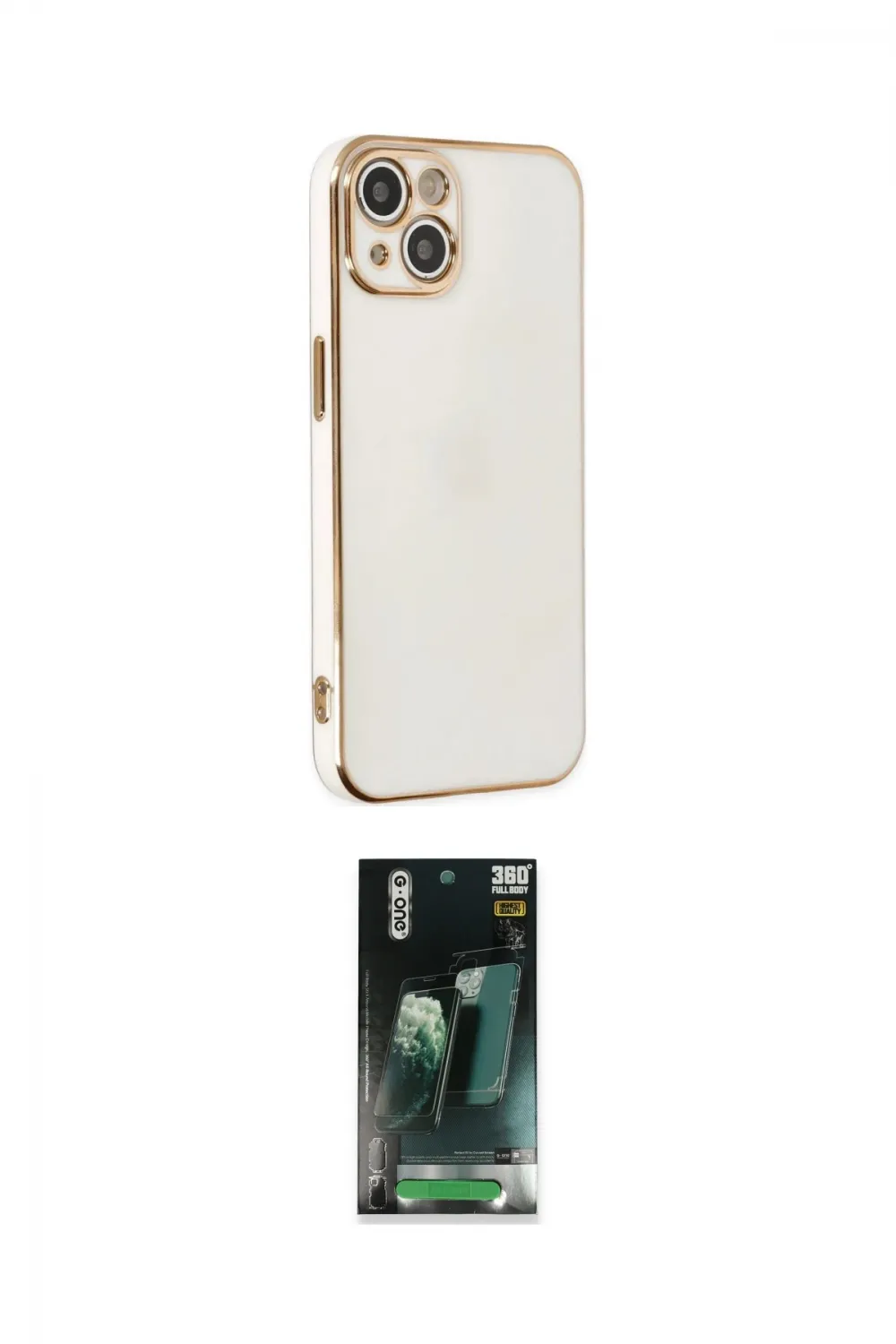 ieg™ iPhone 14 Plus Kılıf Yankı Serisi - Siyah 360 Mat Full Body Arka Koruyucu