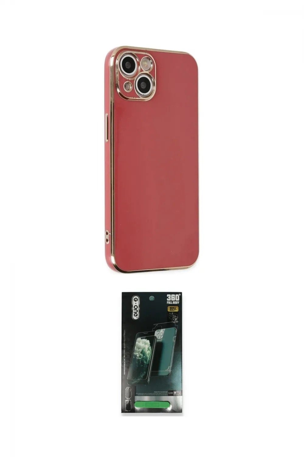 ieg™ iPhone 14 Plus Kılıf Yankı Serisi - Siyah 360 Mat Full Body Arka Koruyucu
