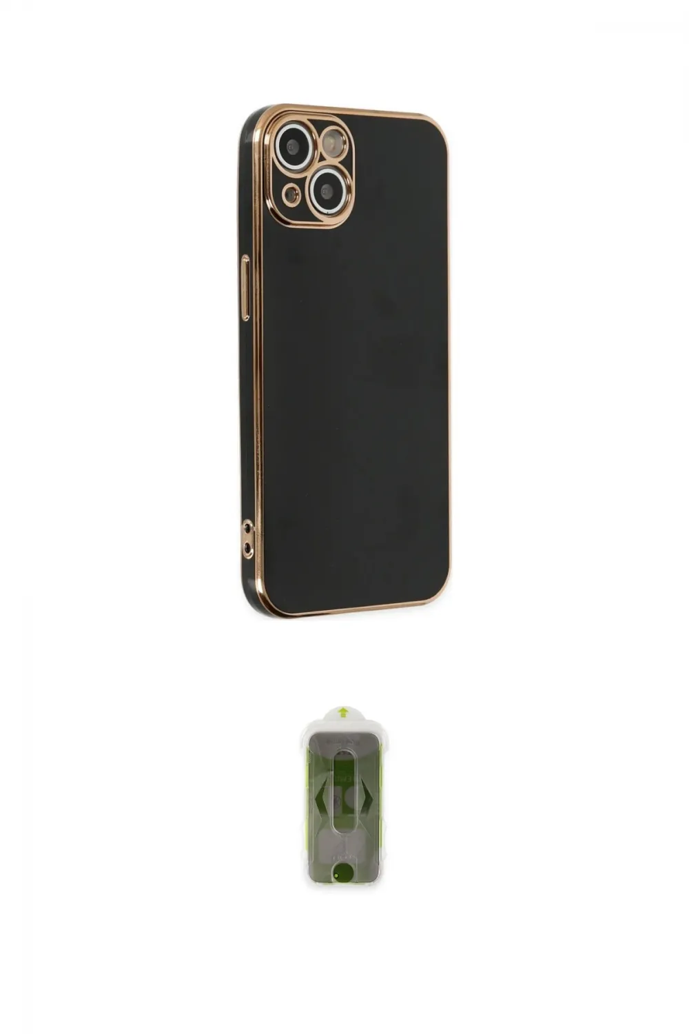 ieg™ iPhone 14 Plus Kılıf Yankı Serisi - Siyah Joko Magic 5D Hayalet Cam