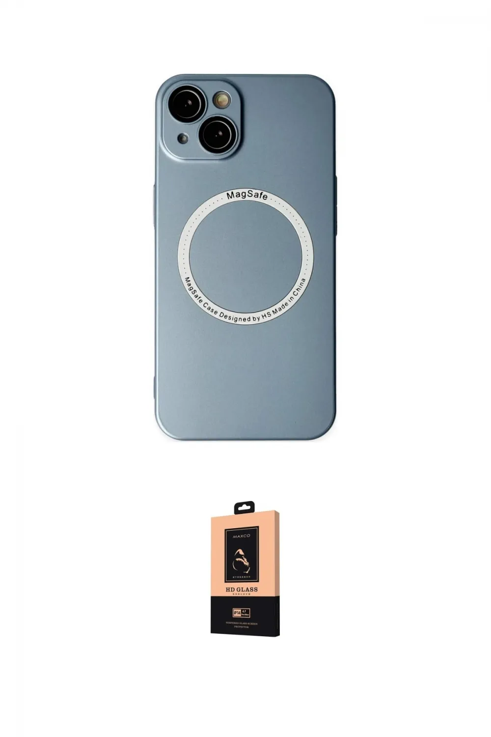 ieg™ iPhone 14 Plus Kılıf Zirve Klasik Prime - Şeffaf Maxco Cam Ekran Koruyucu