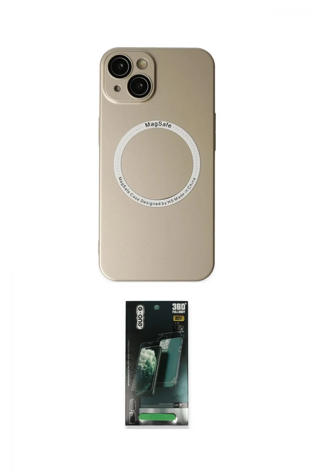 ieg™ iPhone 14 Plus Kılıf Zirve Klasik Prime - Siyah 360 Mat Full Body Arka Koruyucu