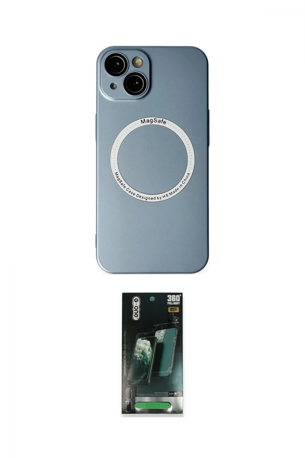 ieg™ iPhone 14 Plus Kılıf Zirve Klasik Prime - Siyah 360 Mat Full Body Arka Koruyucu