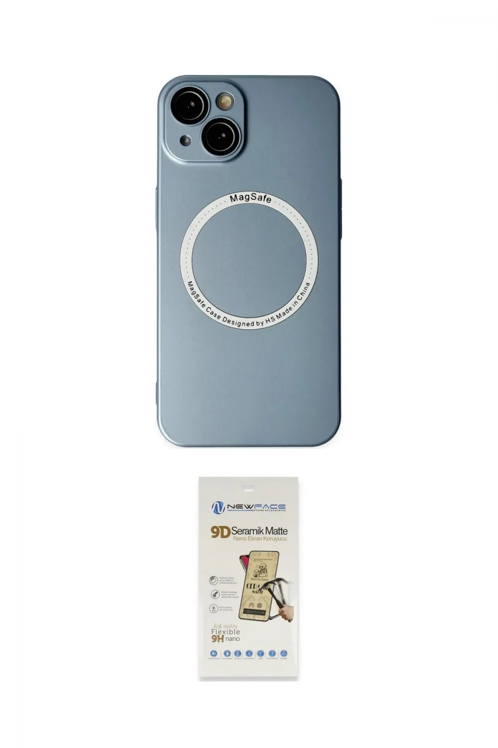 ieg™ iPhone 14 Plus Kılıf Zirve Klasik Prime - Siyah Mat Seramik Nano Ekran Koruyucu