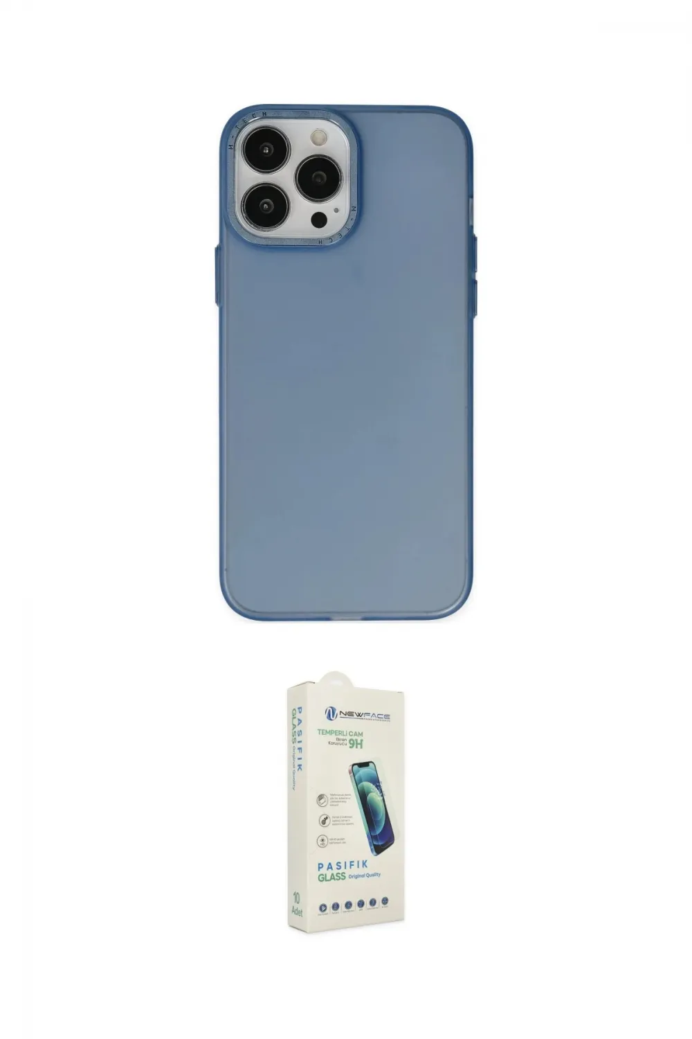 ieg™ iPhone 14 Pro Kılıf Ahenk Çizgi Prime - Şeffaf Pasifik Cam Ekran Koruyucu