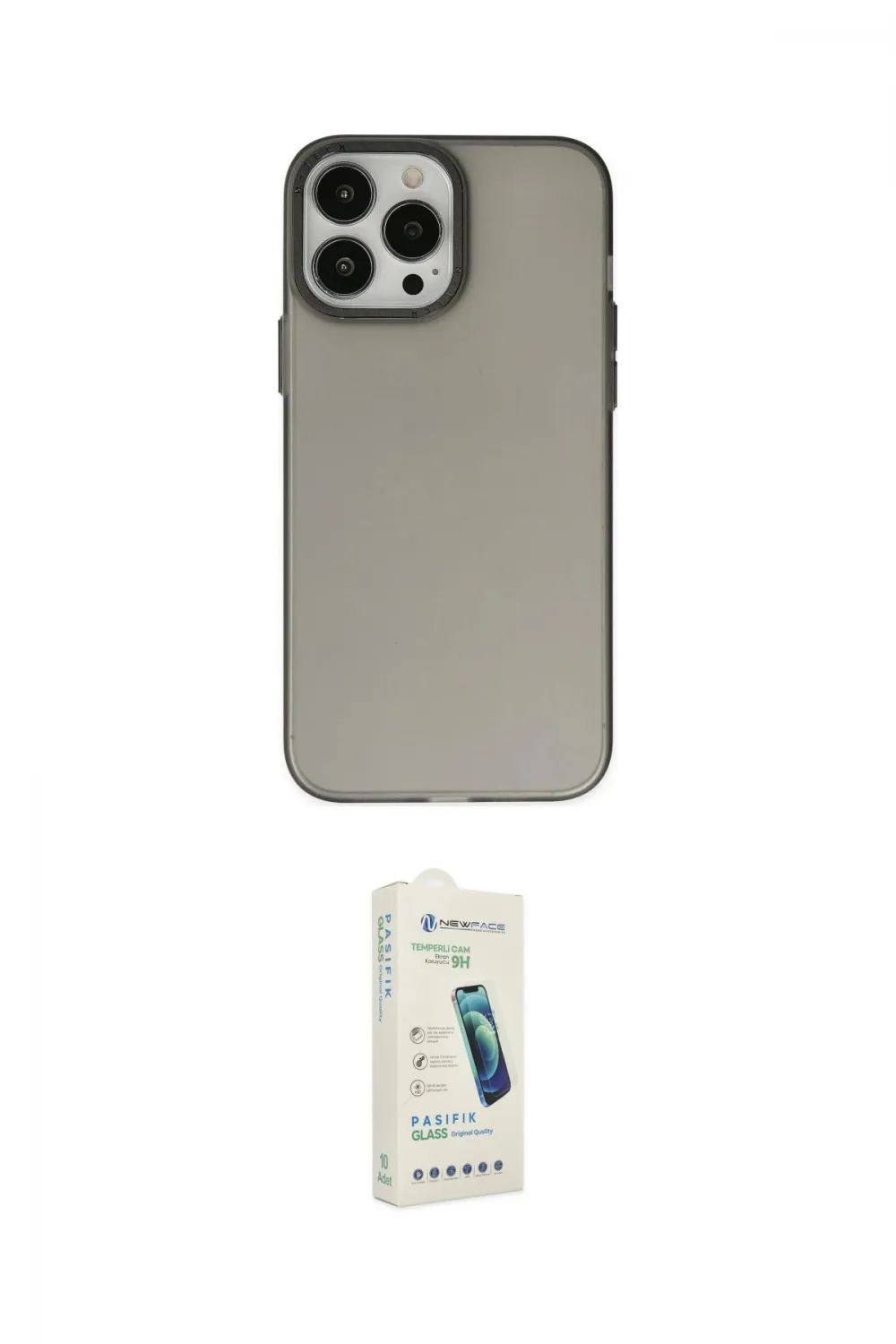 ieg™ iPhone 14 Pro Kılıf Ahenk Çizgi Prime - Şeffaf Pasifik Cam Ekran Koruyucu